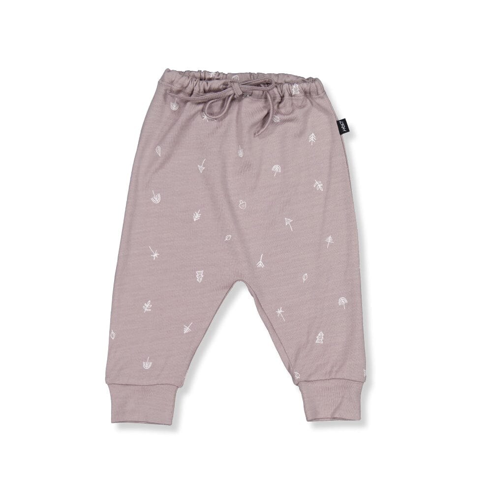 Little Flock of Horrors - Asher Dropcrotch Pants - Taupe Nature Baby Little Flock of Horrors