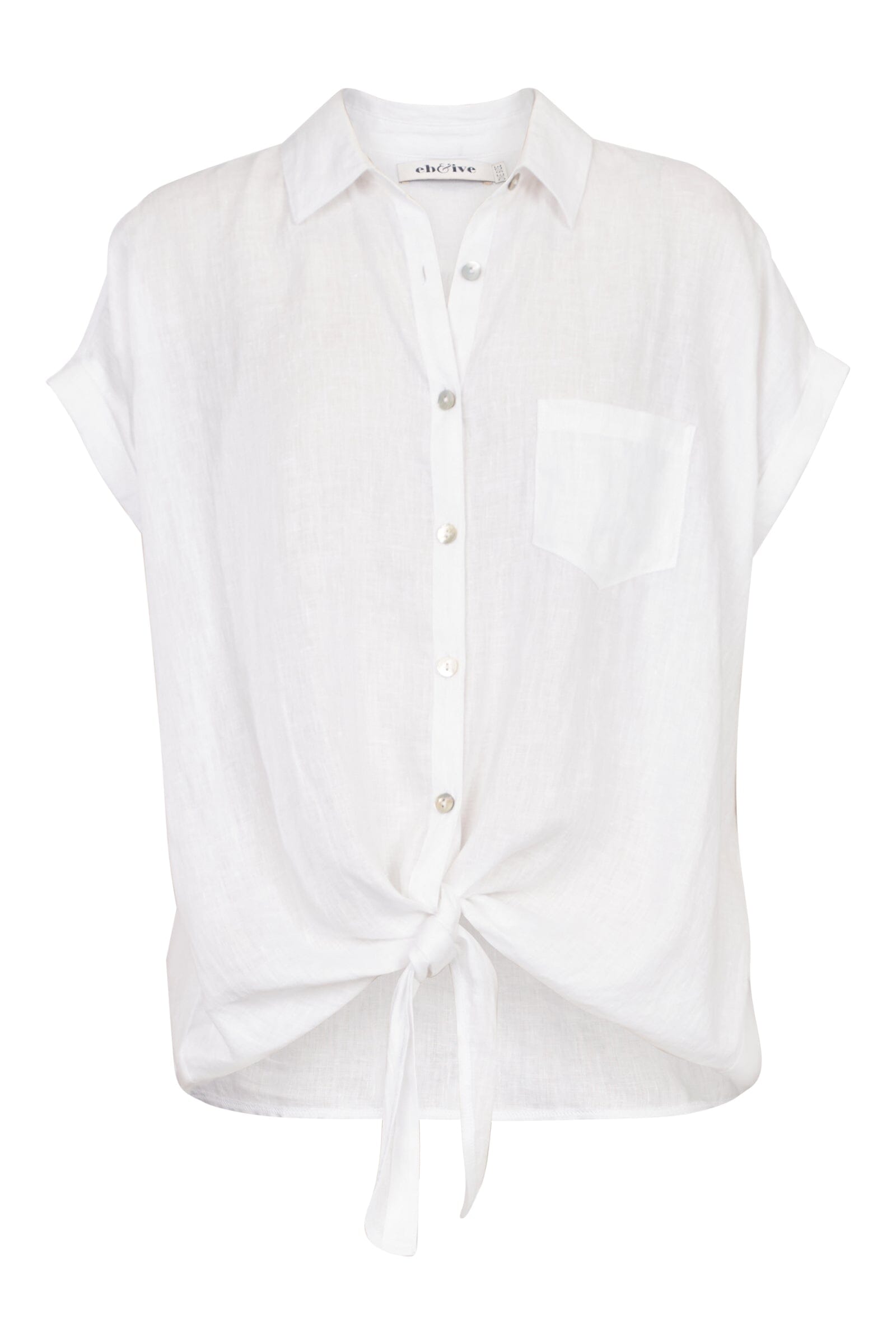 eb&ive | Studio Tie Shirt - Salt Womens eb&ive