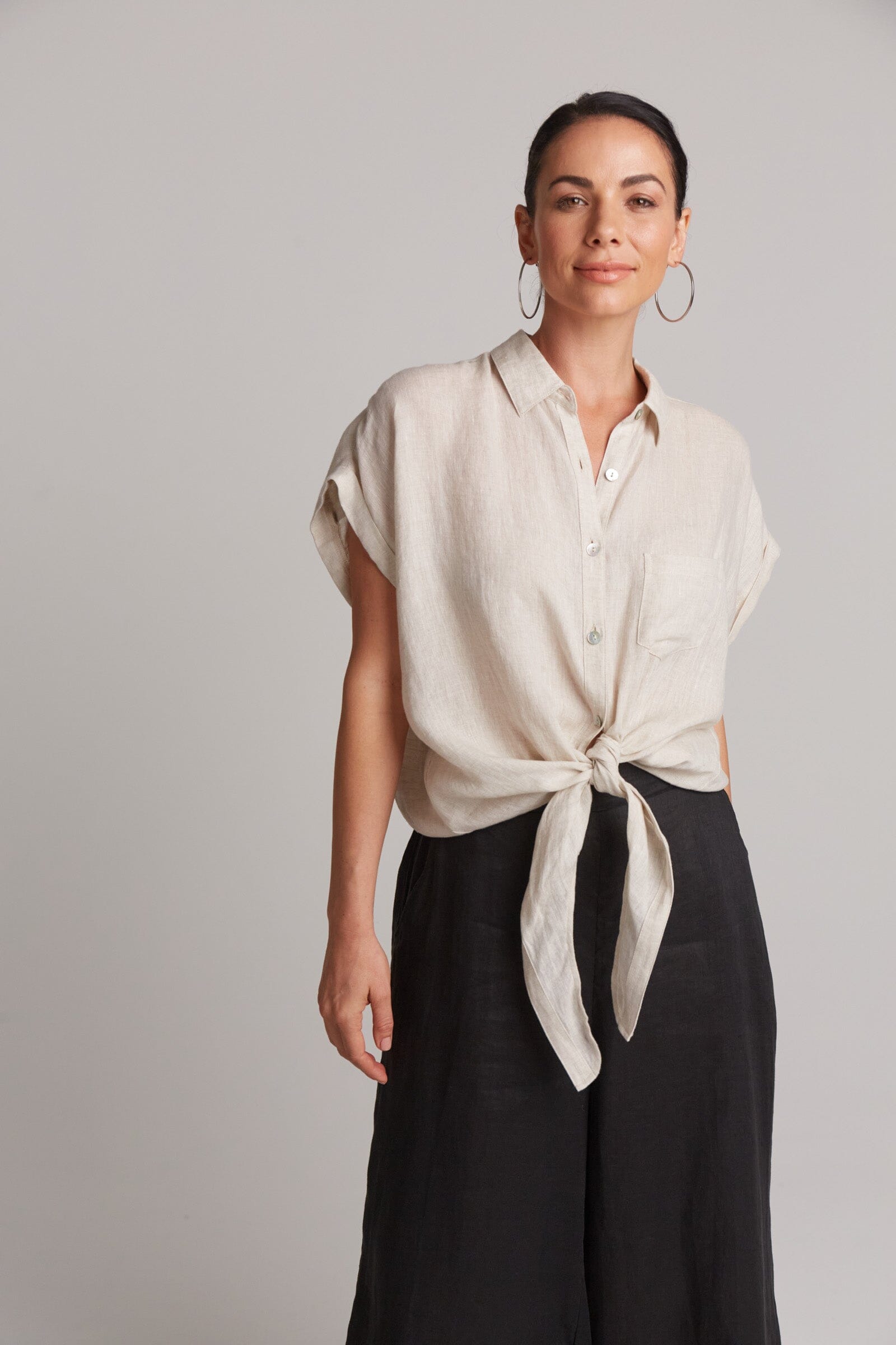 eb&ive | Studio Tie Shirt - Tusk Womens eb&ive