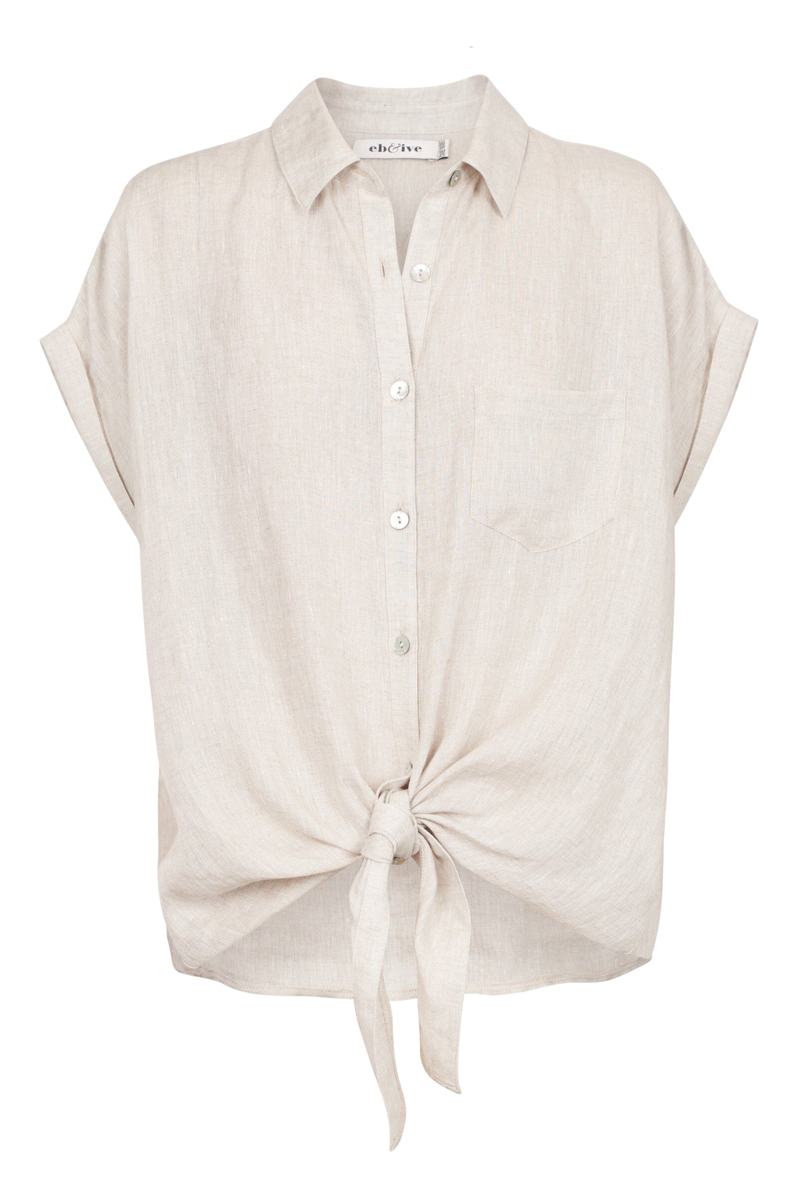 eb&ive | Studio Tie Shirt - Tusk Womens eb&ive