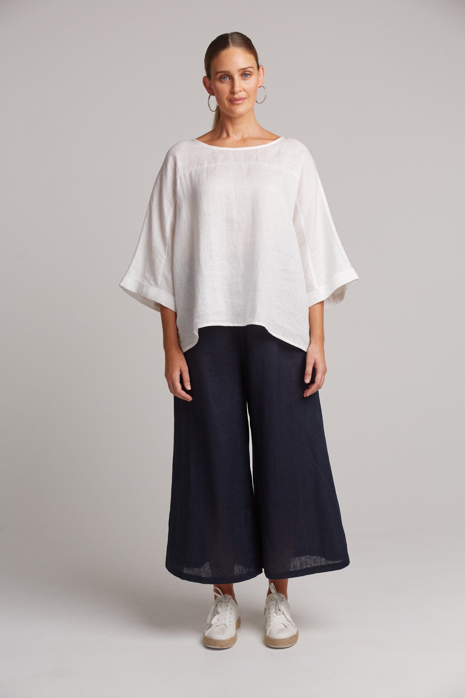 eb&ive | Studio Relaxed Top - Salt Womens eb&ive