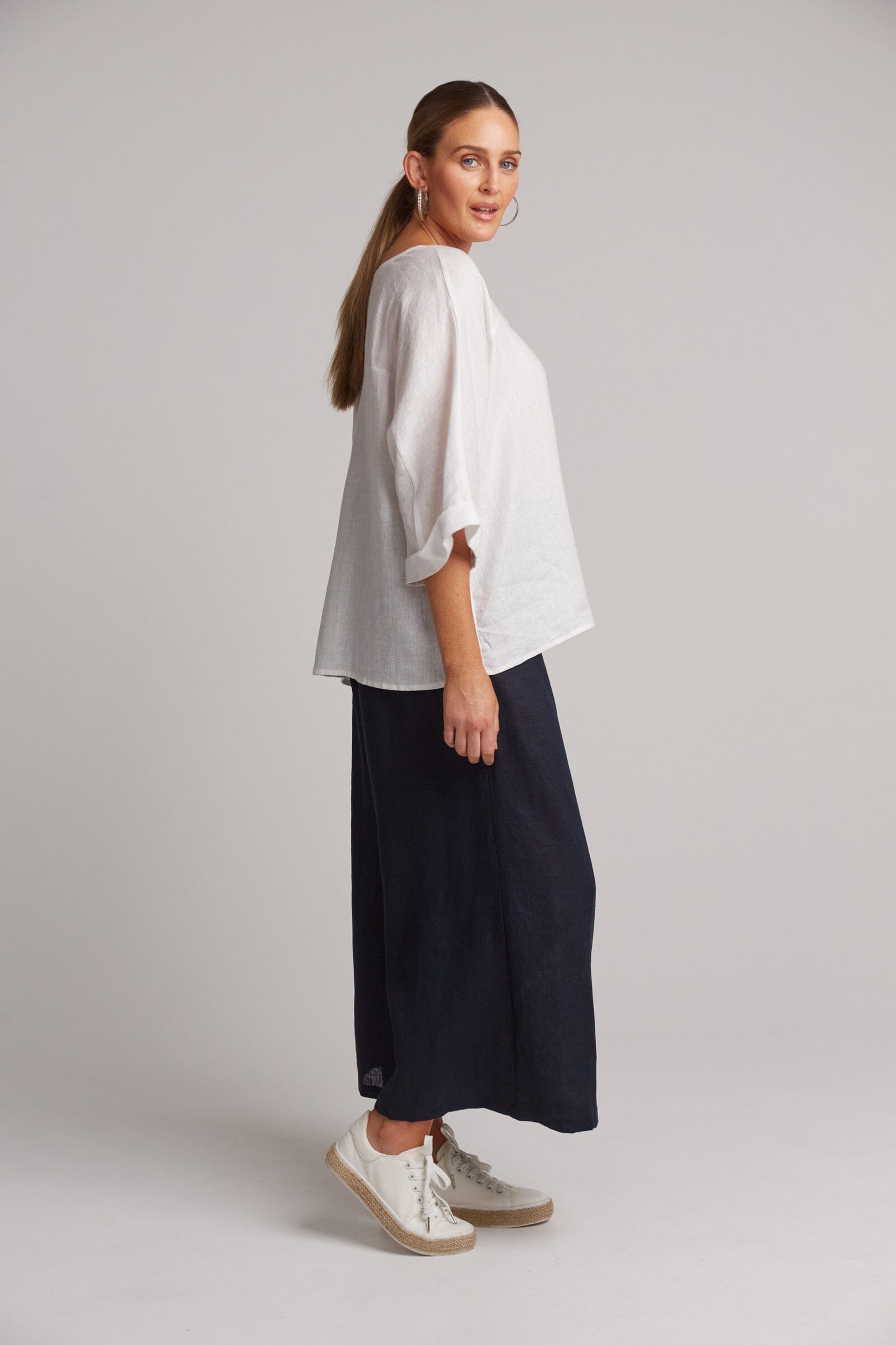 eb&ive | Studio Relaxed Top - Salt Womens eb&ive