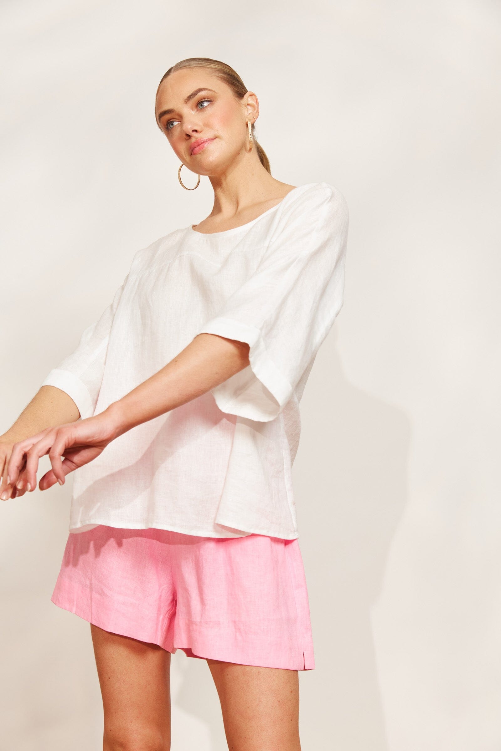 eb&ive | Studio Relaxed Top - Salt Womens eb&ive