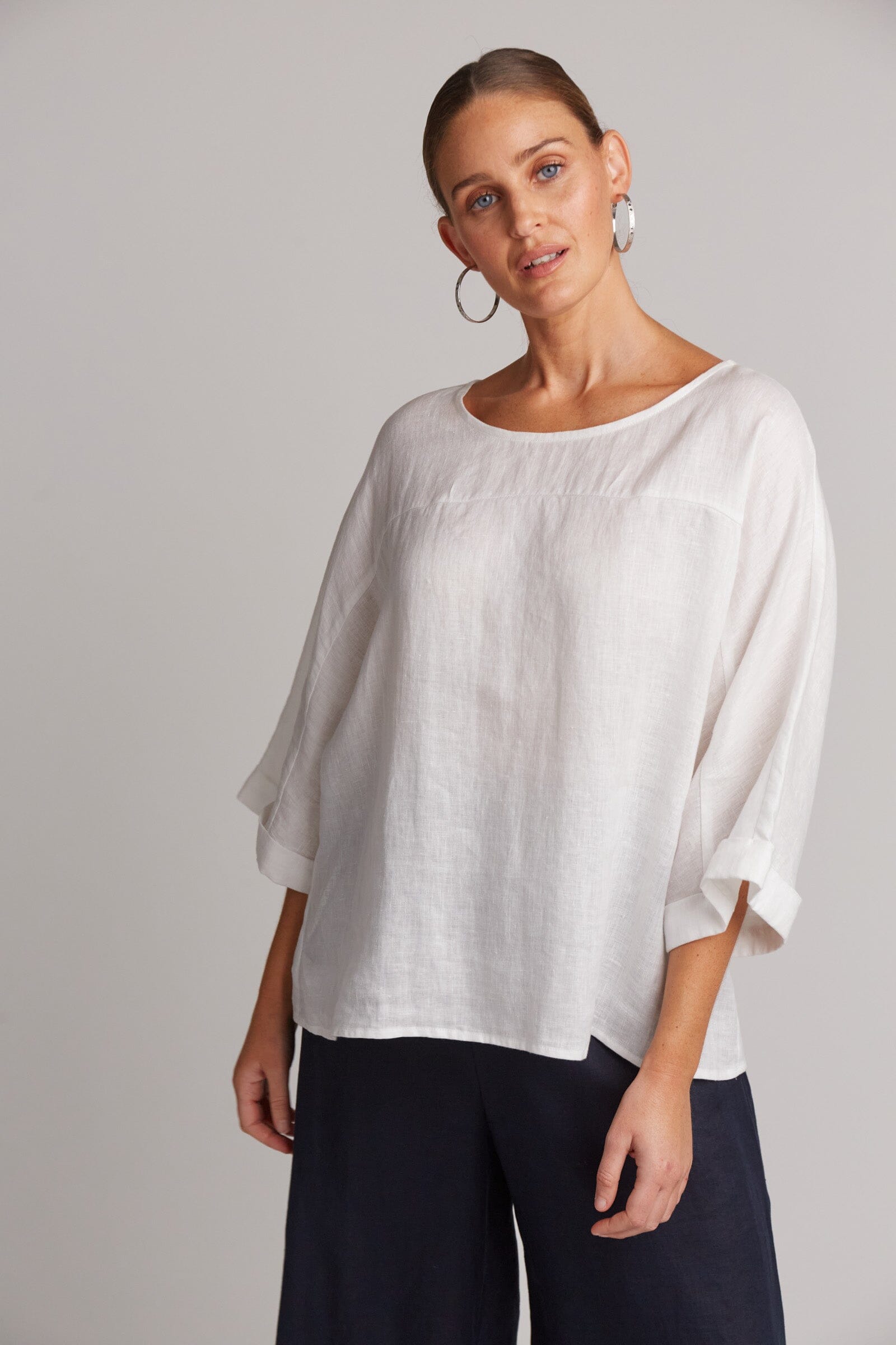 eb&ive | Studio Relaxed Top - Salt Womens eb&ive