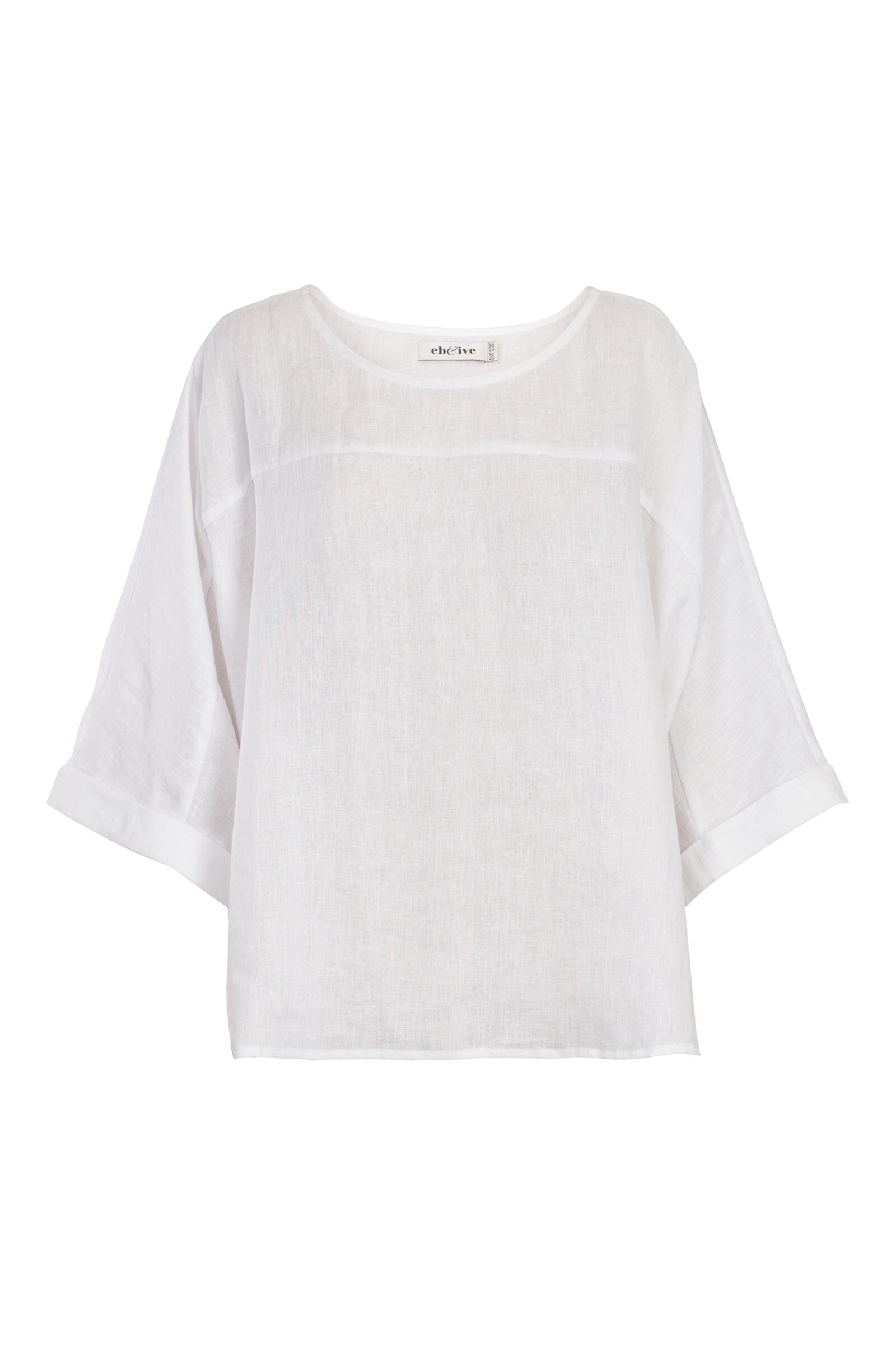 eb&ive | Studio Relaxed Top - Salt Womens eb&ive