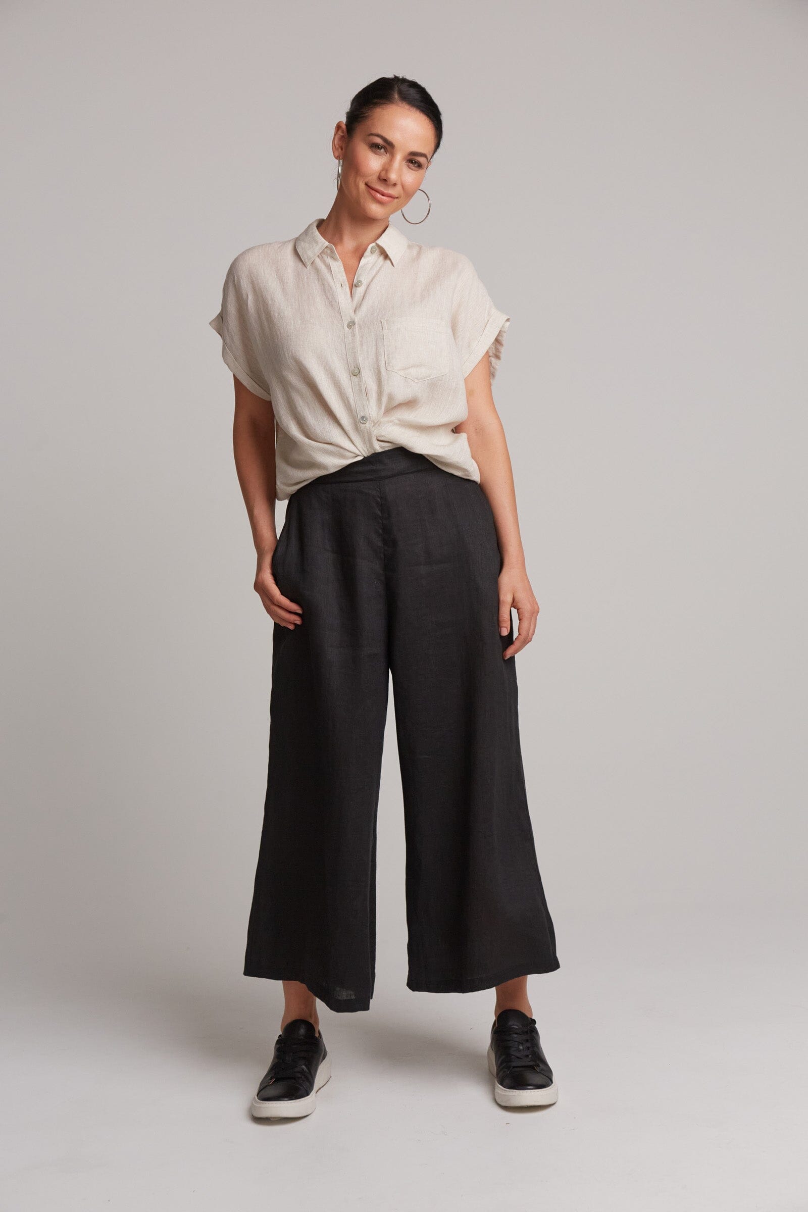 eb&ive | Studio Crop Pant - Ebony Womens eb&ive