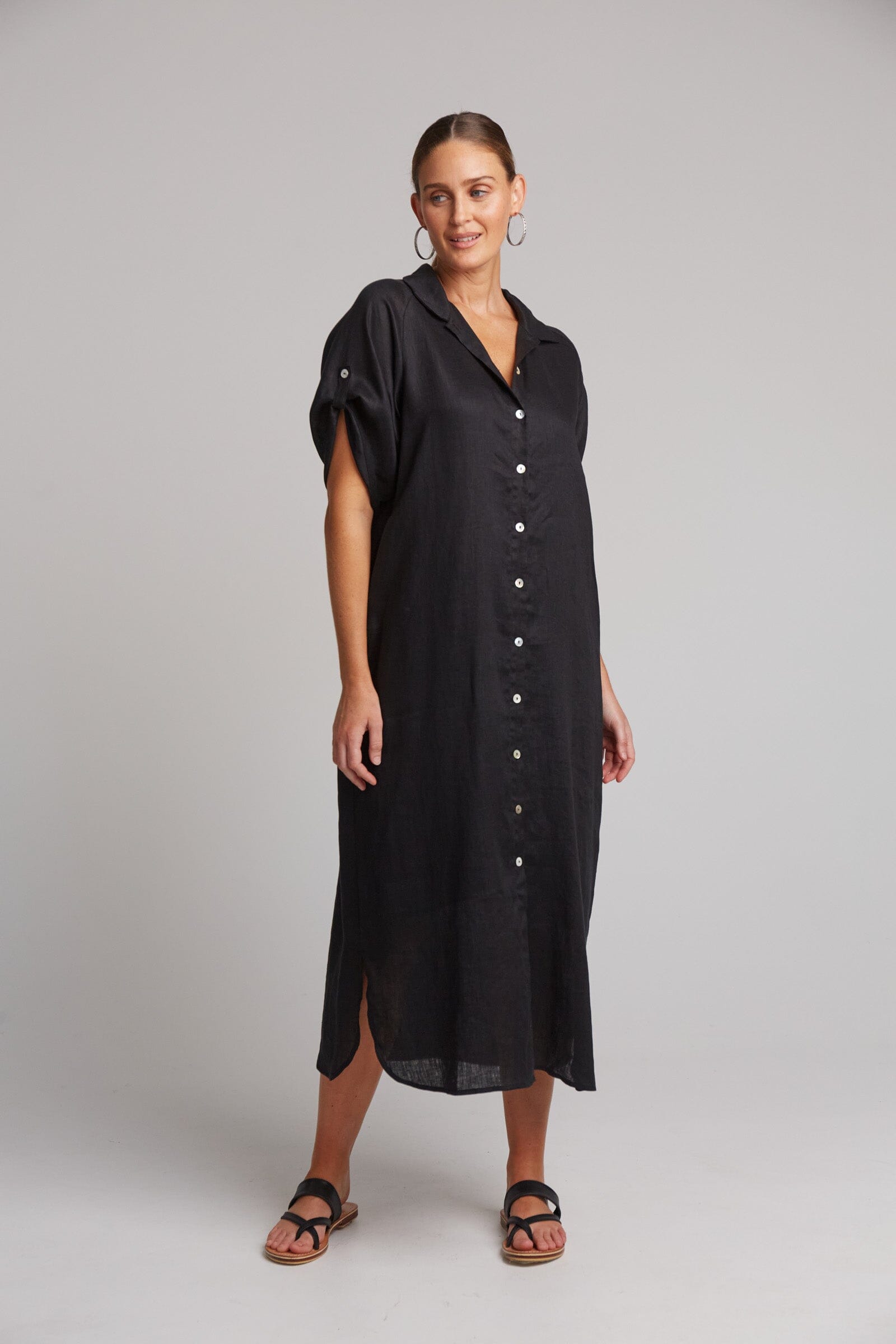 eb&ive | Studio Shirt Dress - Ebony *** PRE ORDER / DUE 22OCT *** Womens eb&ive