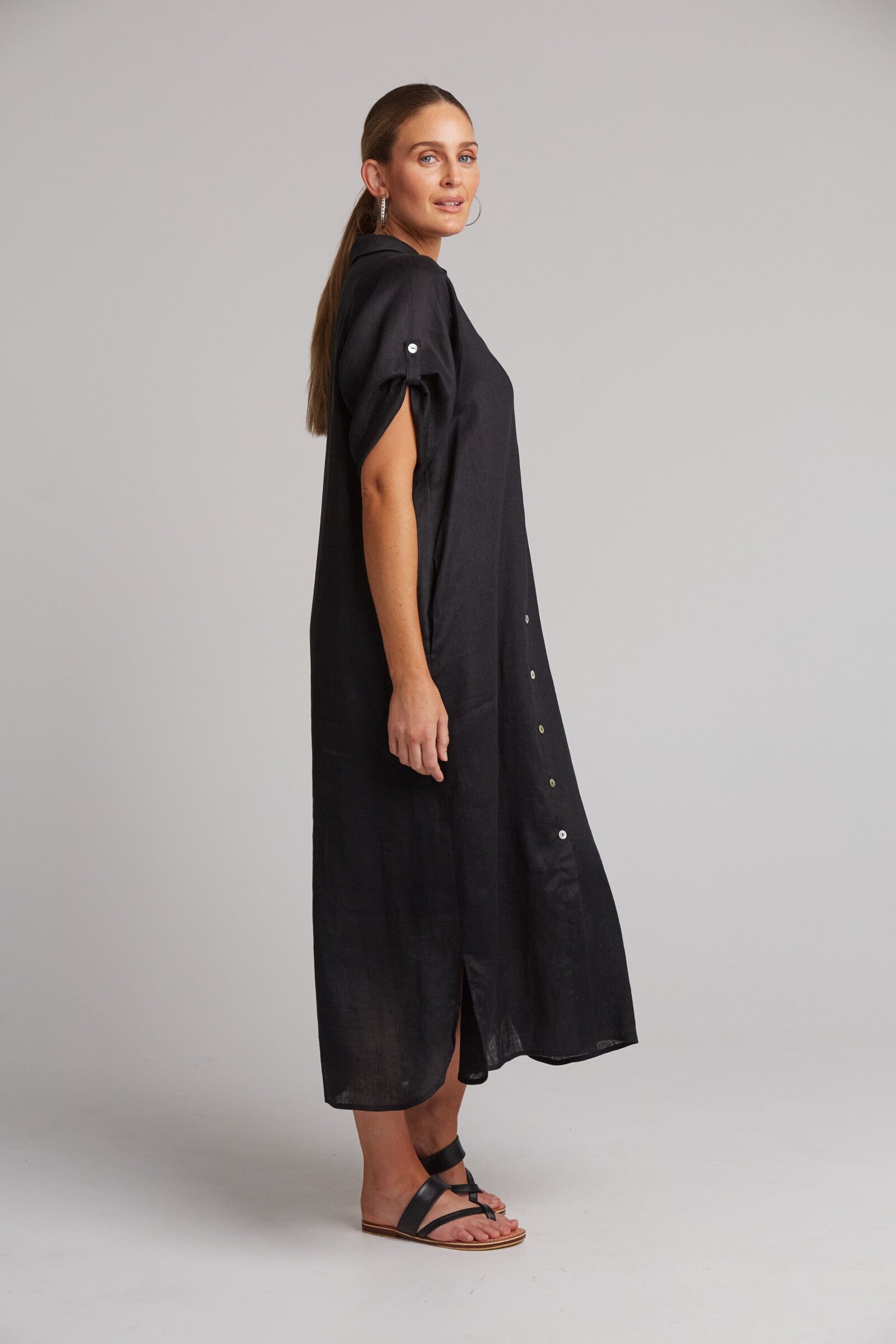 eb&ive | Studio Shirt Dress - Ebony *** PRE ORDER / DUE 22OCT *** Womens eb&ive