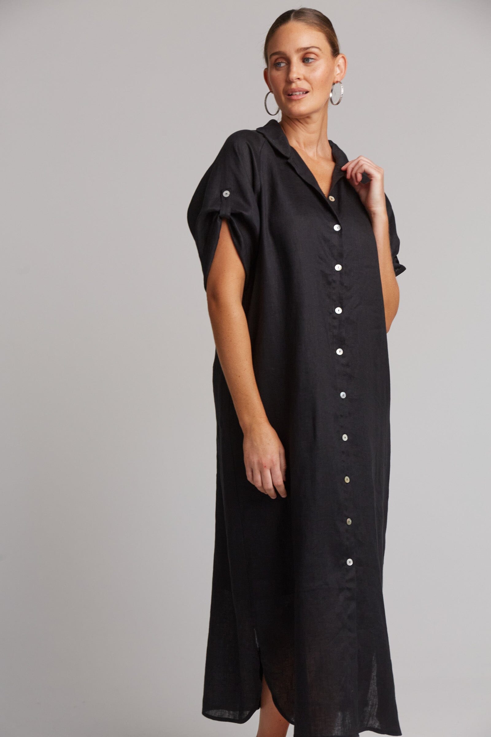 eb&ive | Studio Shirt Dress - Ebony *** PRE ORDER / DUE 22OCT *** Womens eb&ive