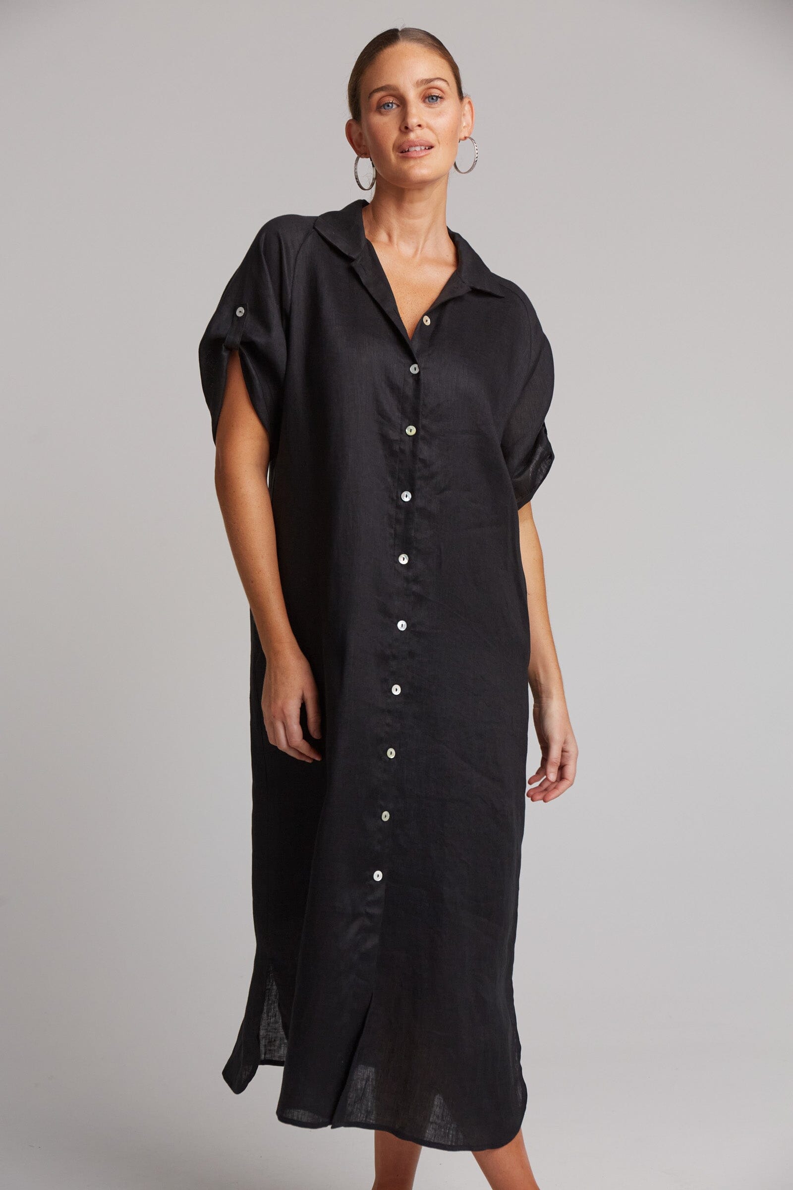 eb&ive | Studio Shirt Dress - Ebony *** PRE ORDER / DUE 22OCT *** Womens eb&ive