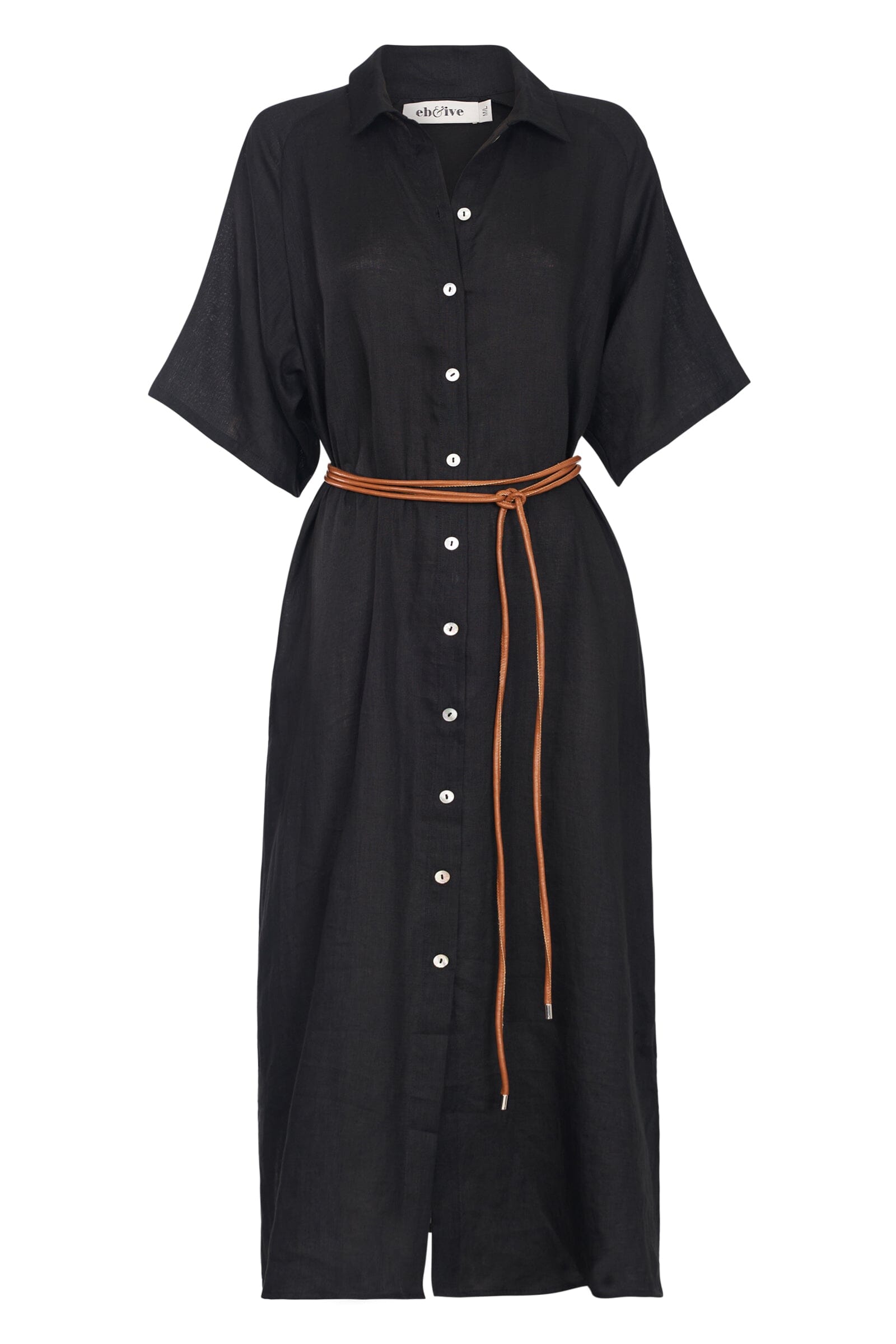 eb&ive | Studio Shirt Dress - Ebony *** PRE ORDER / DUE 22OCT *** Womens eb&ive