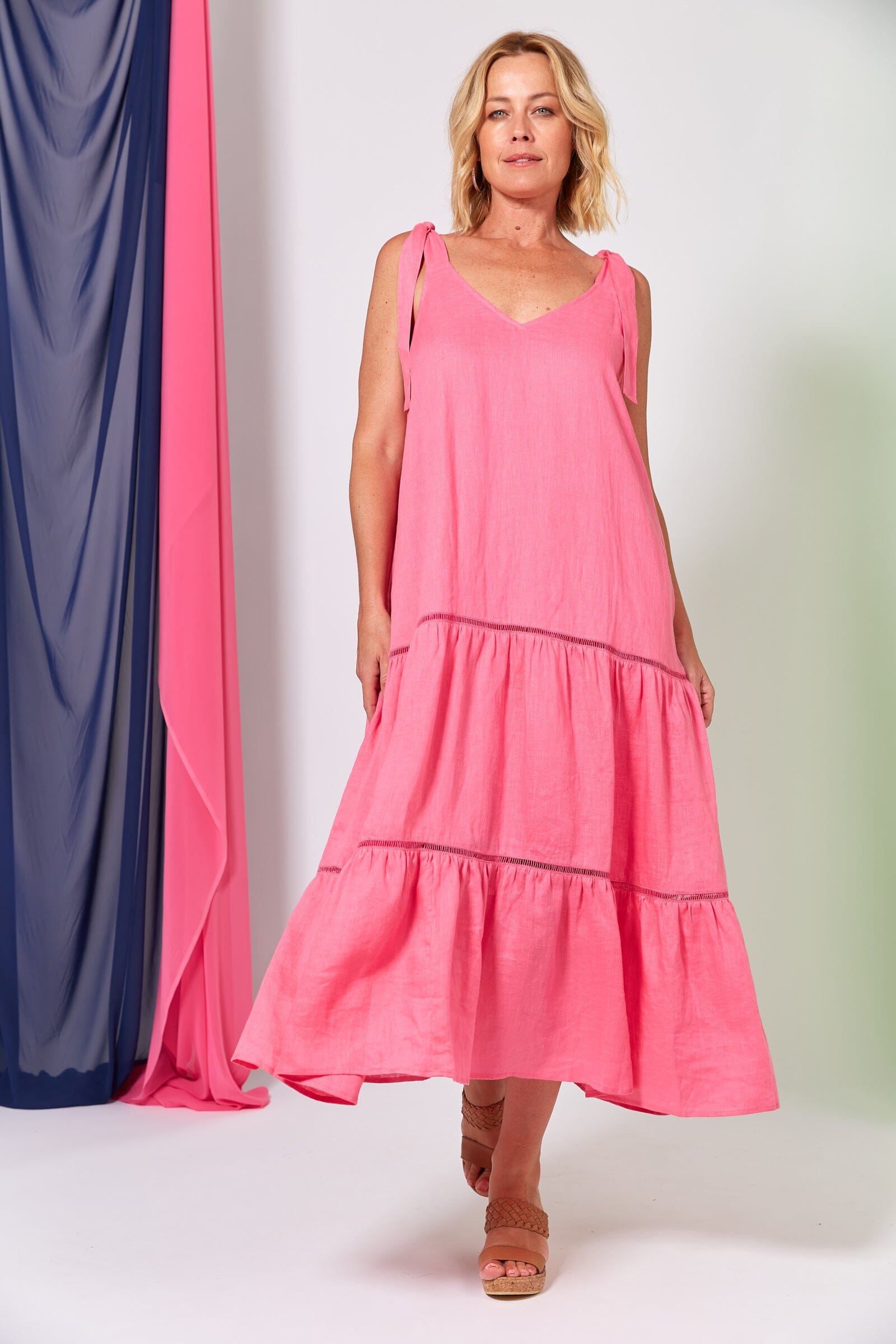 eb&ive - La Vie Tie Maxi Dress - Candy Womens eb&ive