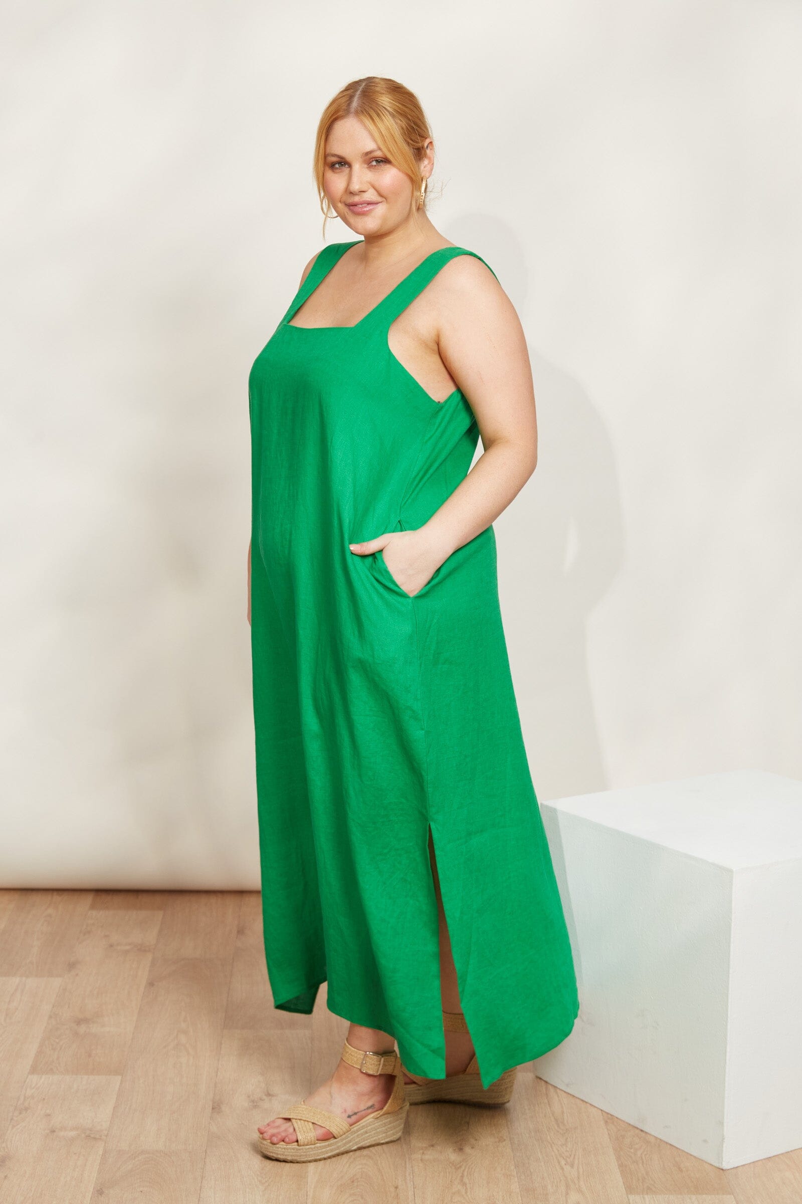 eb&ive | Halcyon Tank Dress - Emerald Womens eb&ive