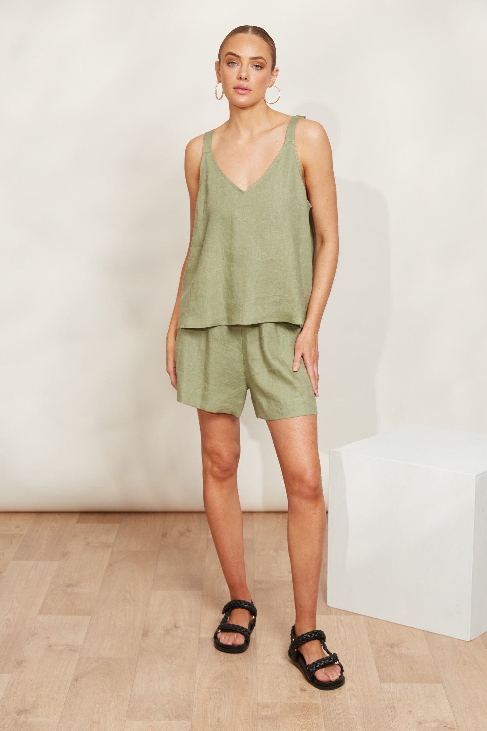 eb&ive | Sojourn Tank - Aloe Womens eb&ive