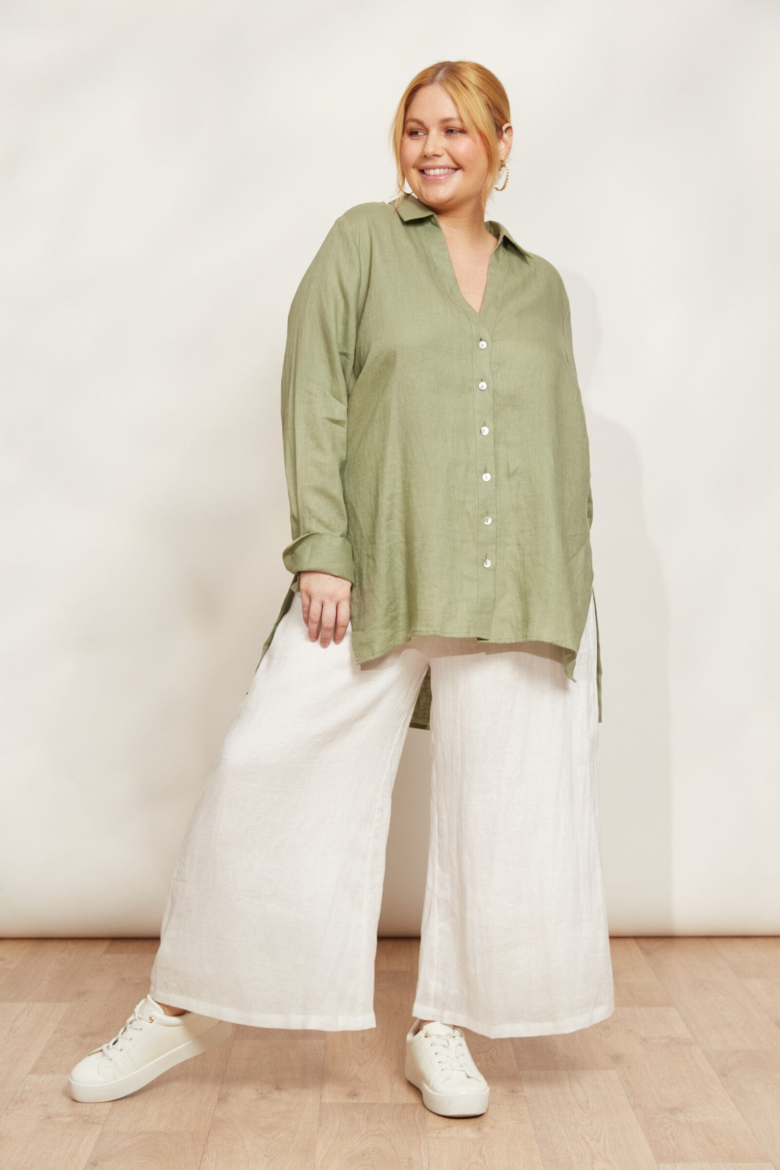 eb&ive | Sojourn Shirt - Aloe Womens eb&ive