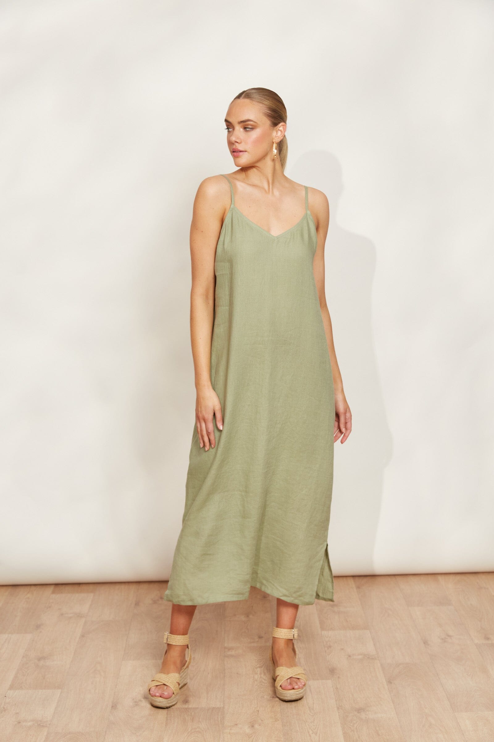 eb&ive | Sojourn Tank Maxi - Aloe Womens eb&ive