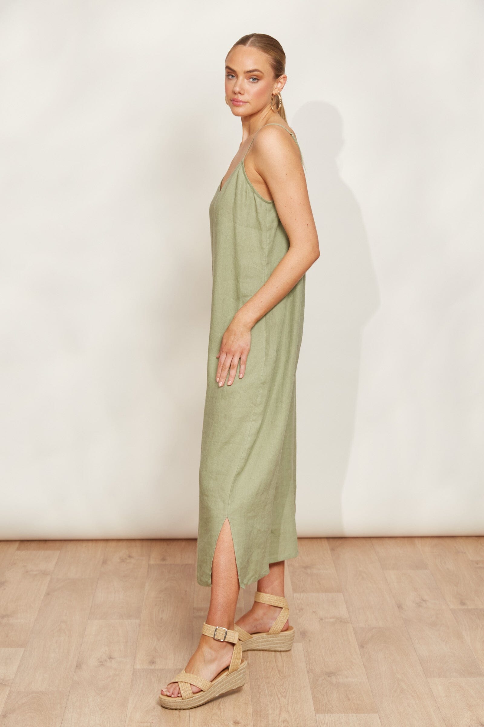 eb&ive | Sojourn Tank Maxi - Aloe Womens eb&ive