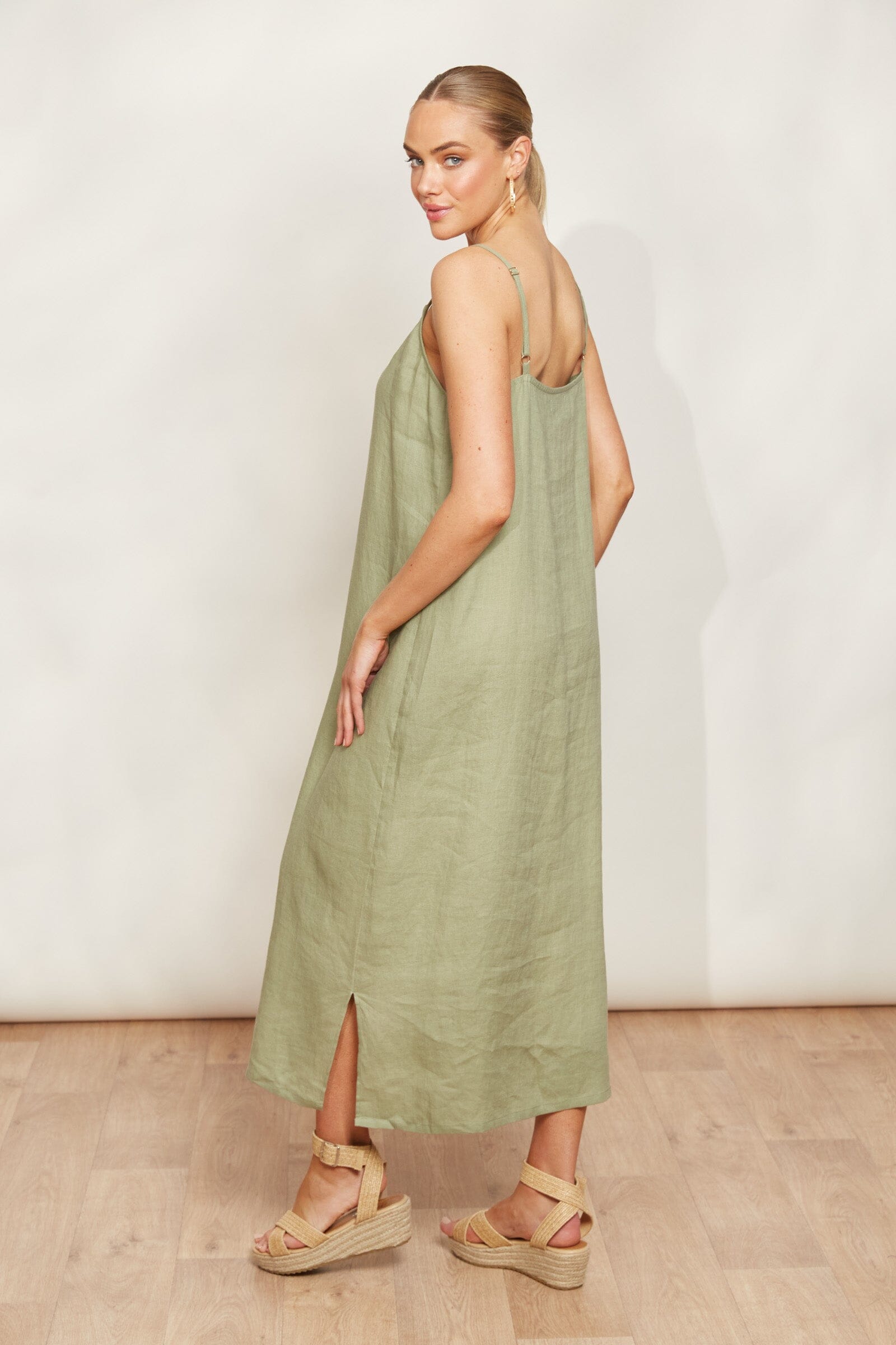 eb&ive | Sojourn Tank Maxi - Aloe Womens eb&ive