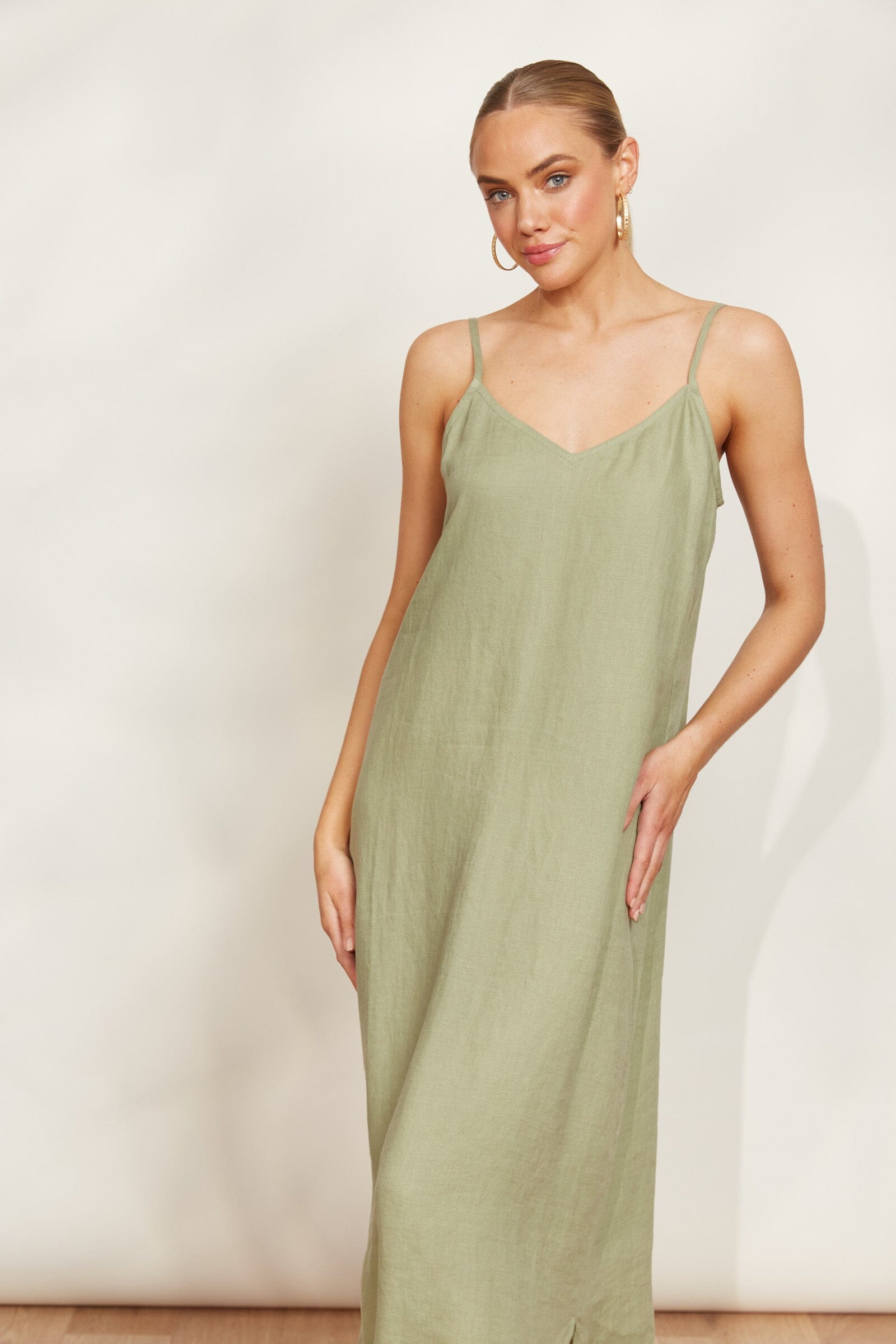 eb&ive | Sojourn Tank Maxi - Aloe Womens eb&ive