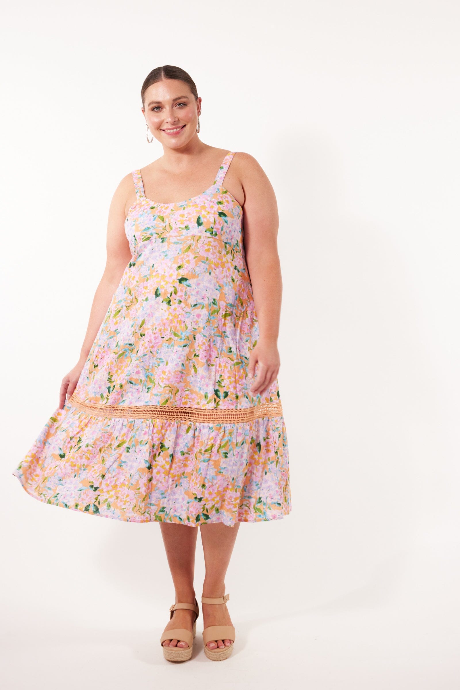 Isle of Mine - Flora Tank Dress - Sunset Hydrangea Womens isleOFmine