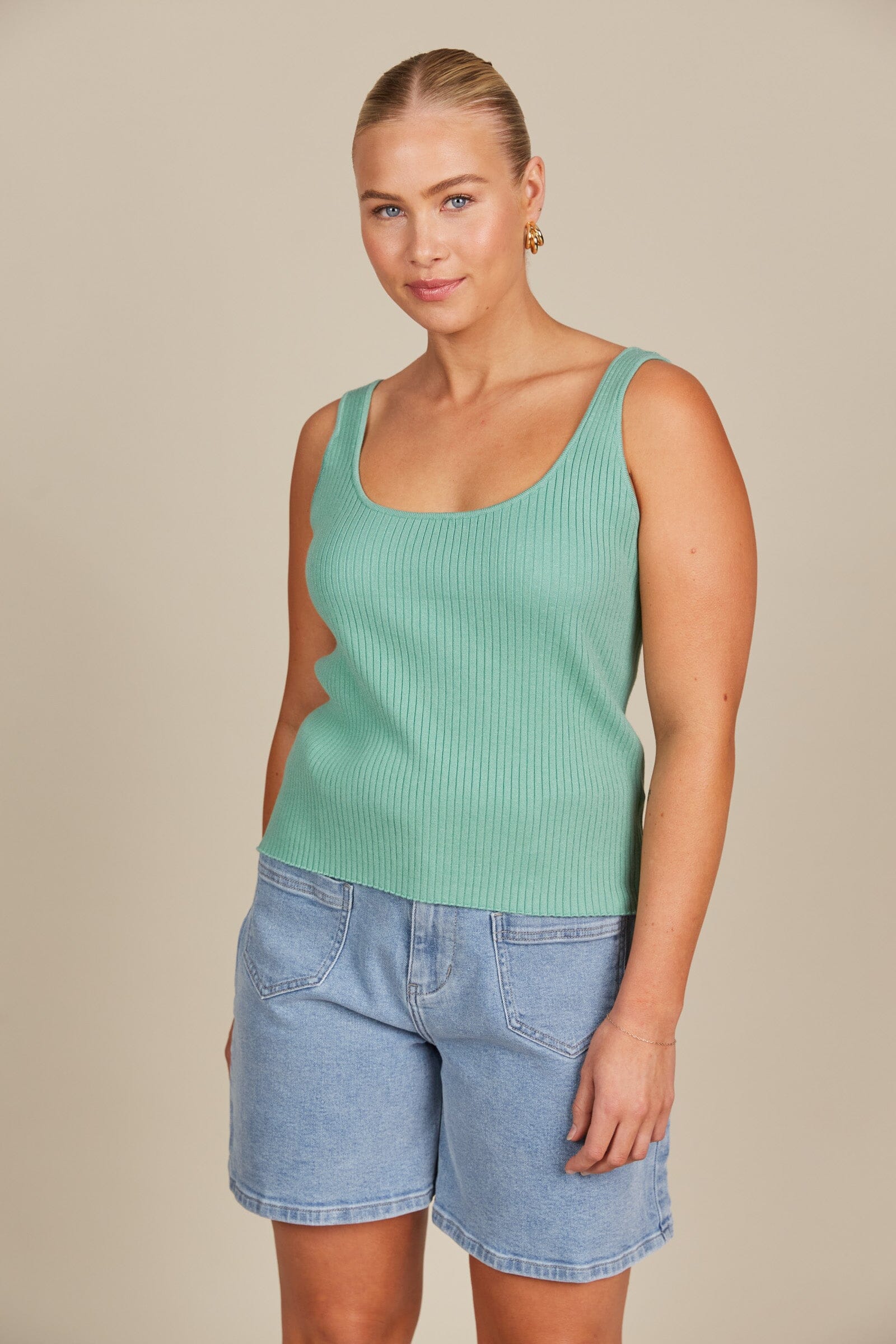 Isle of Mine - Adele Tank - Seafoam Womens isleOFmine