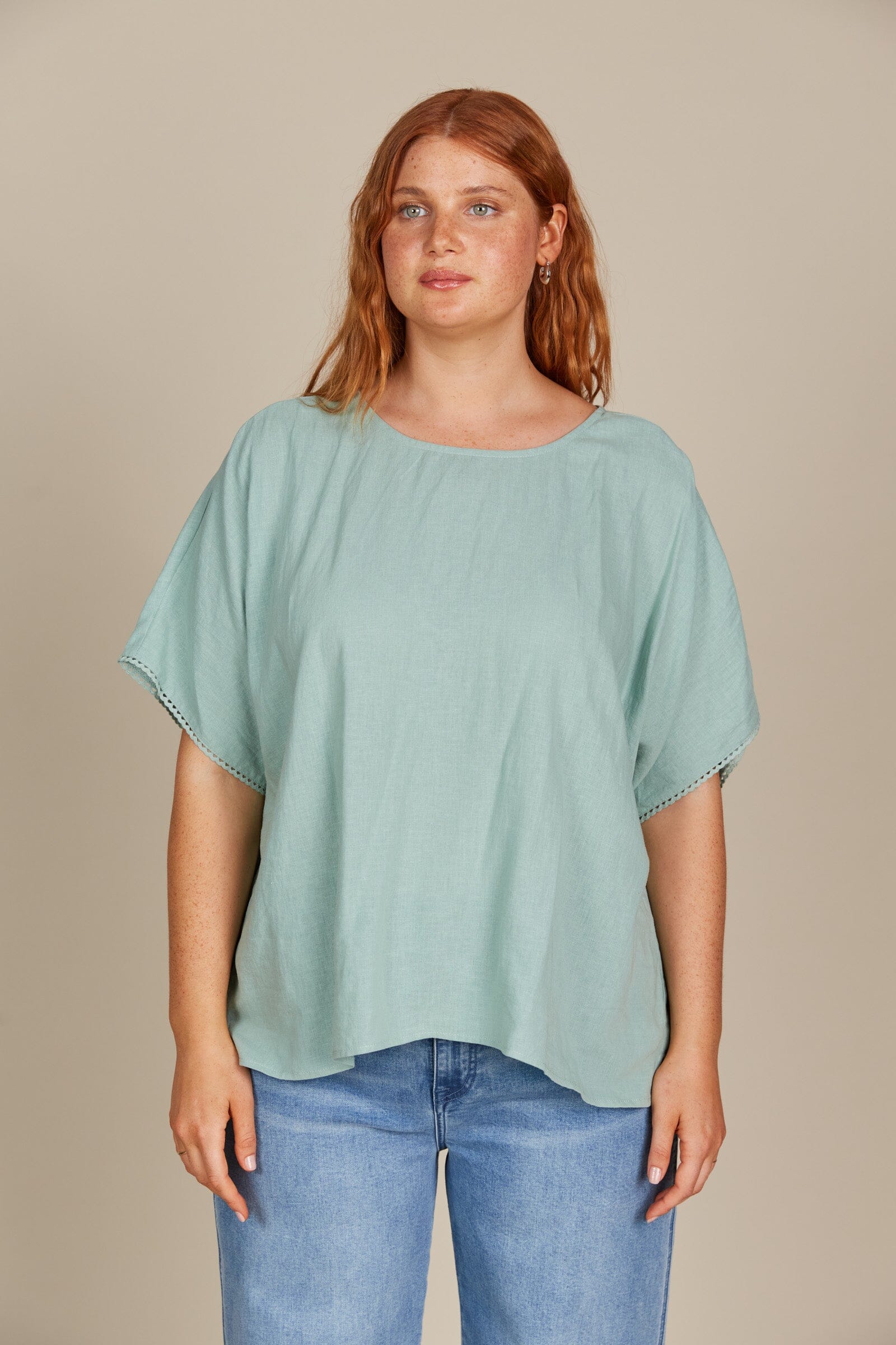 Isle of Mine - Amelie Relaxed Top - Seafoam Womens isleOFmine