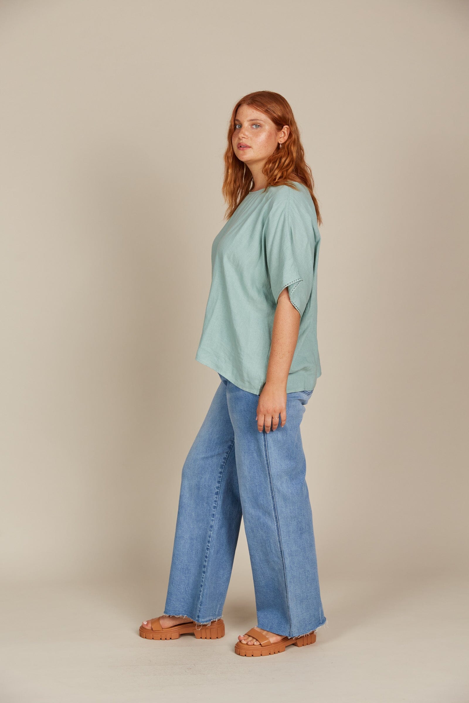 Isle of Mine - Amelie Relaxed Top - Seafoam Womens isleOFmine