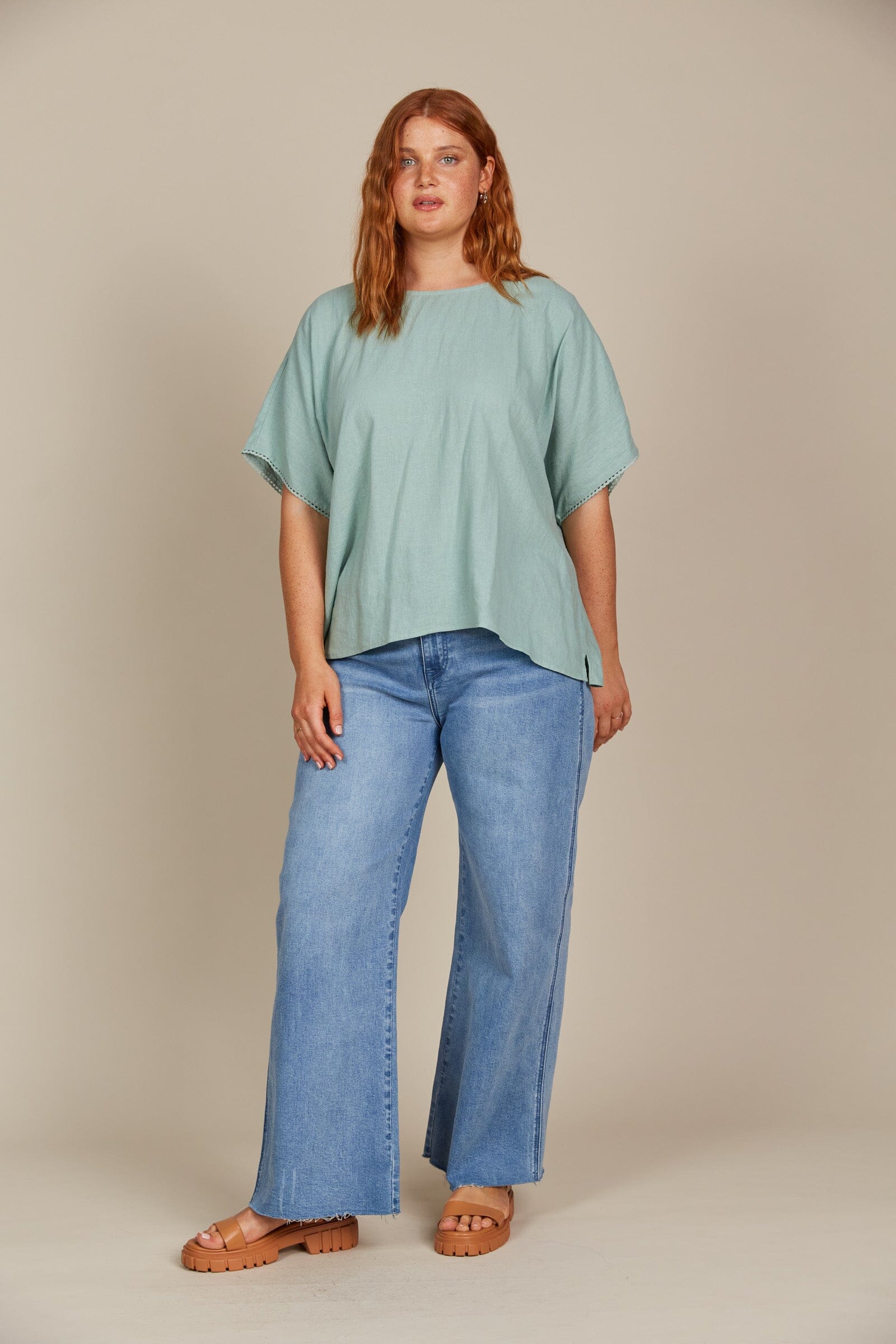 Isle of Mine - Amelie Relaxed Top - Seafoam Womens isleOFmine