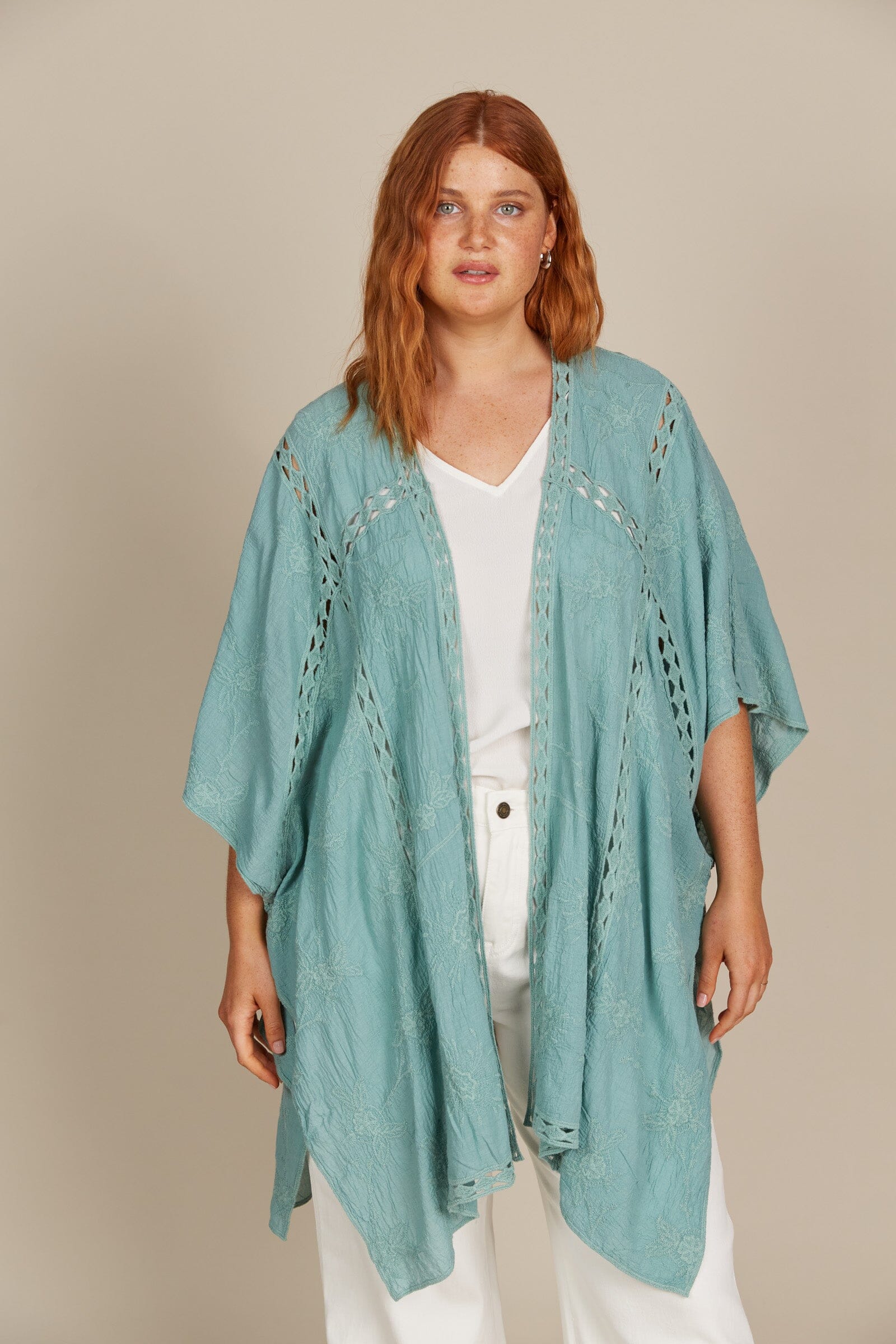 Isle of Mine - Fleur Cape - Seafoam Womens isleOFmine