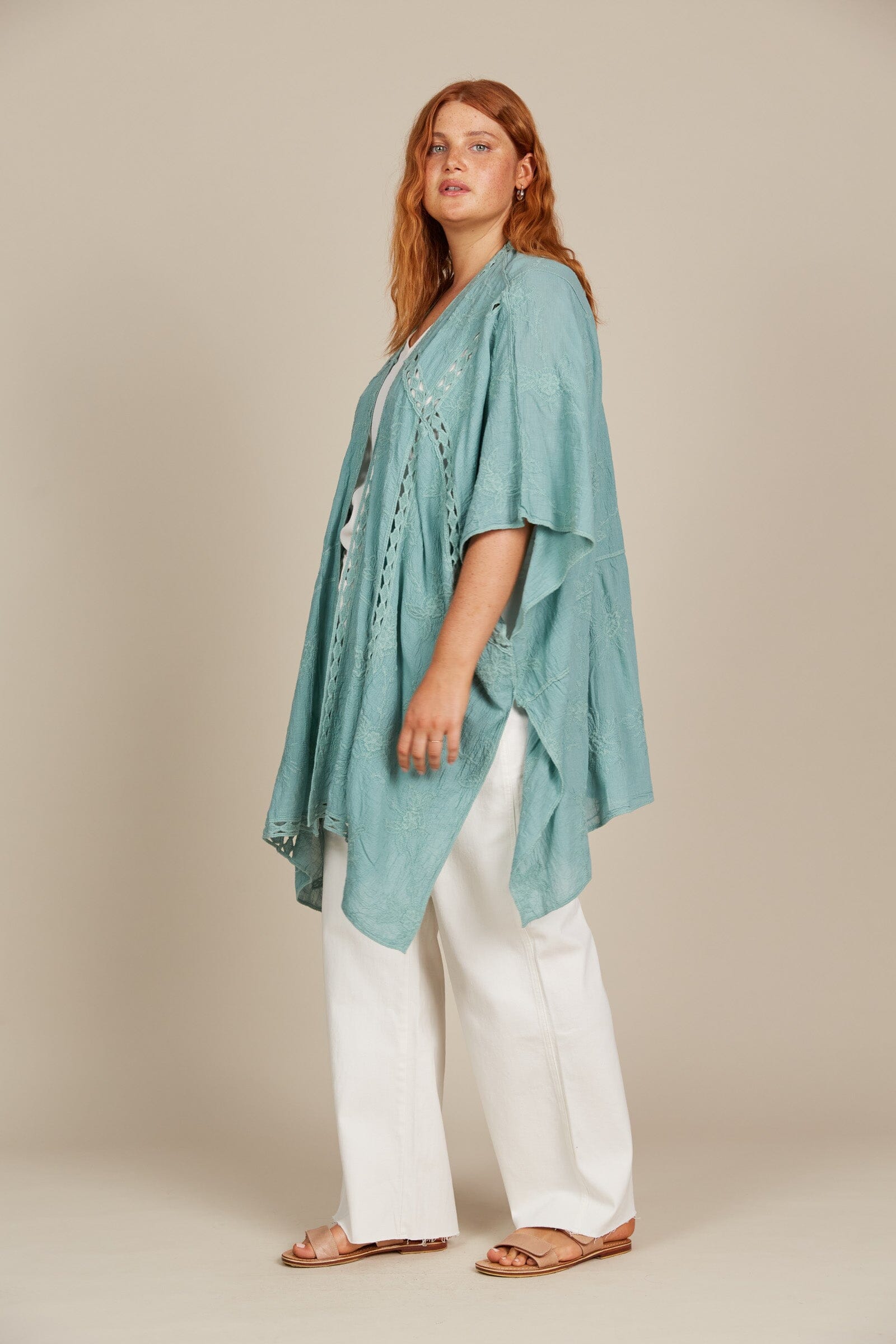 Isle of Mine - Fleur Cape - Seafoam Womens isleOFmine