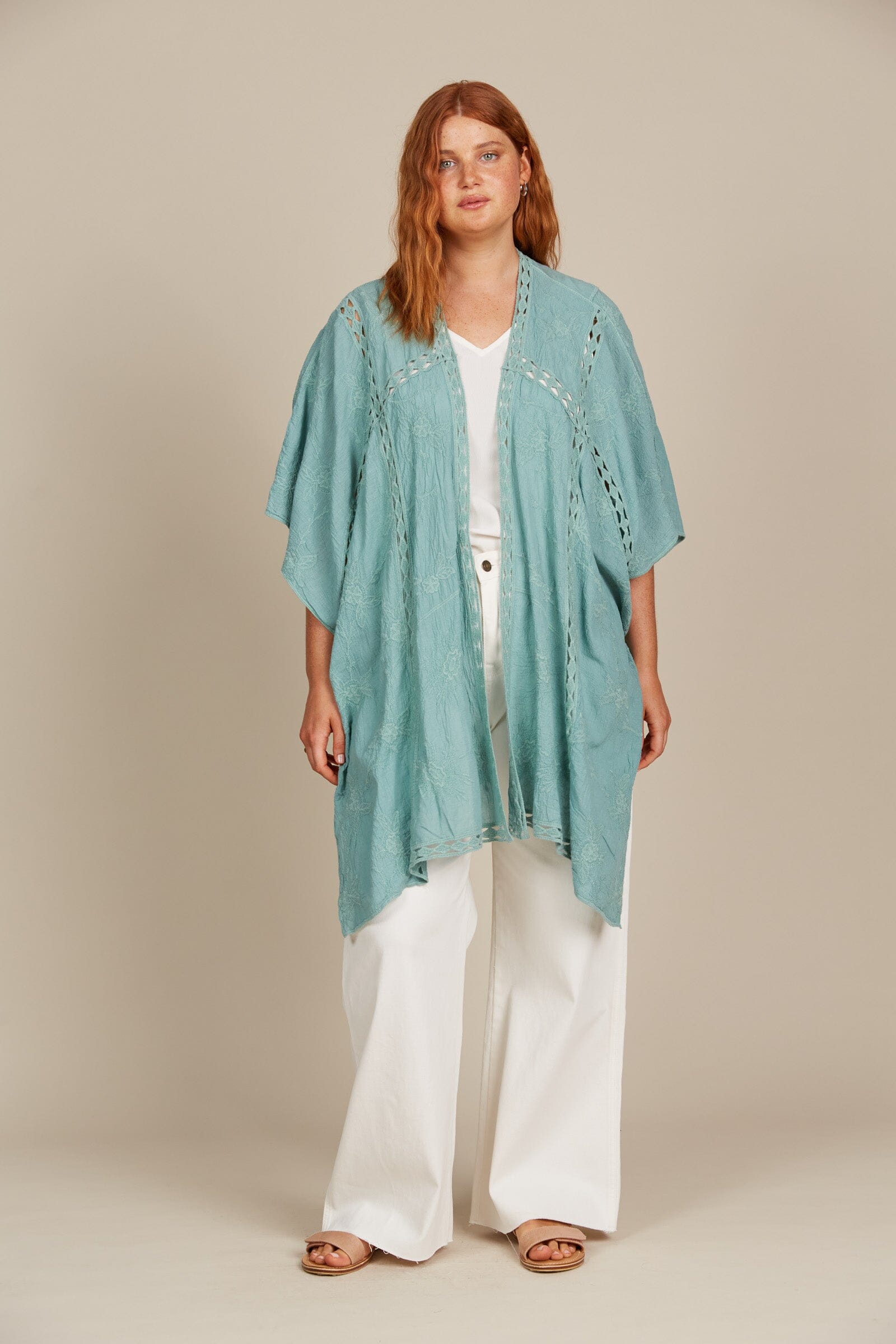 Isle of Mine - Fleur Cape - Seafoam Womens isleOFmine