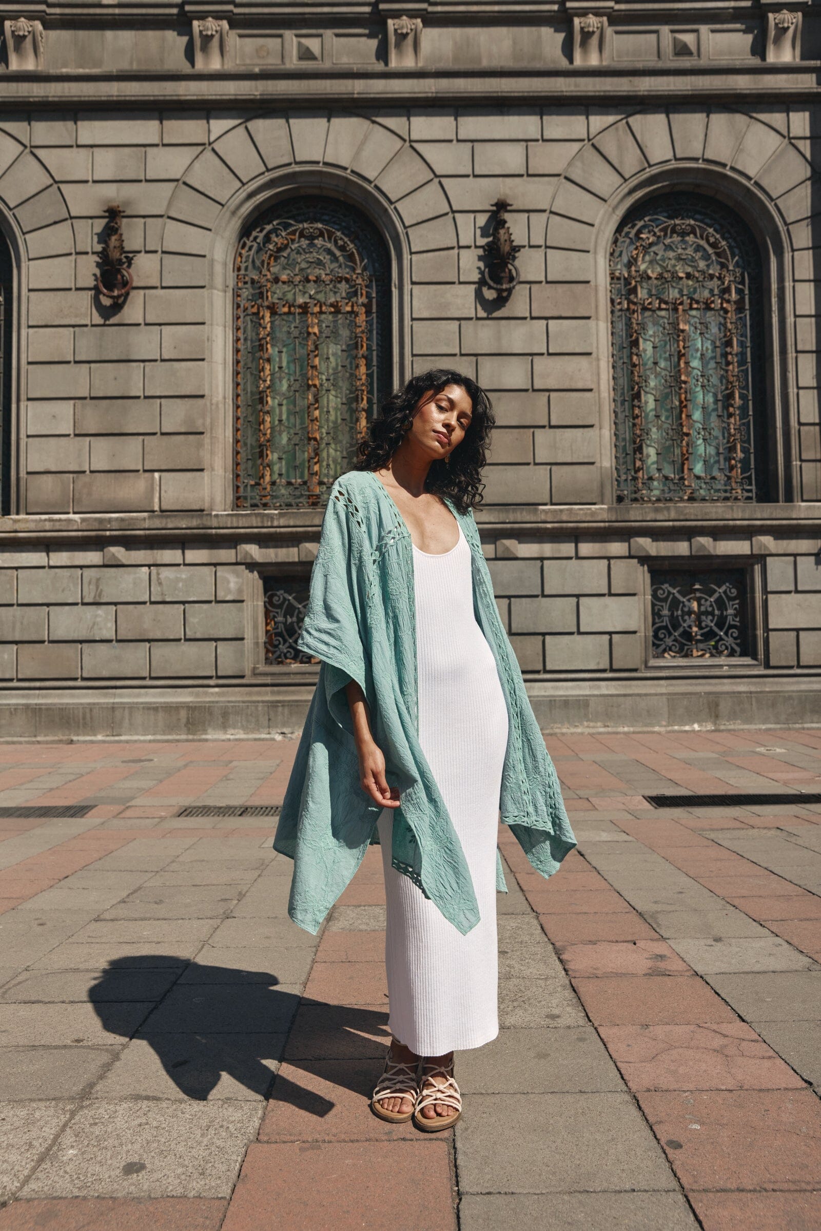 Isle of Mine - Fleur Cape - Seafoam Womens isleOFmine