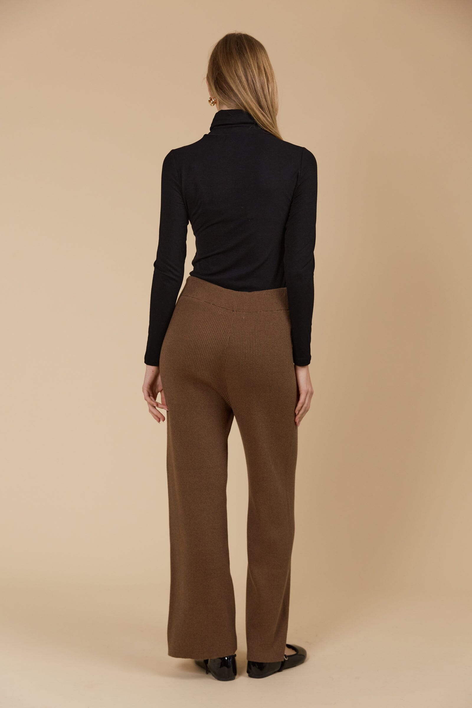 Isle of Mine - Tala Knit Pant - Toffee Womens isleOFmine