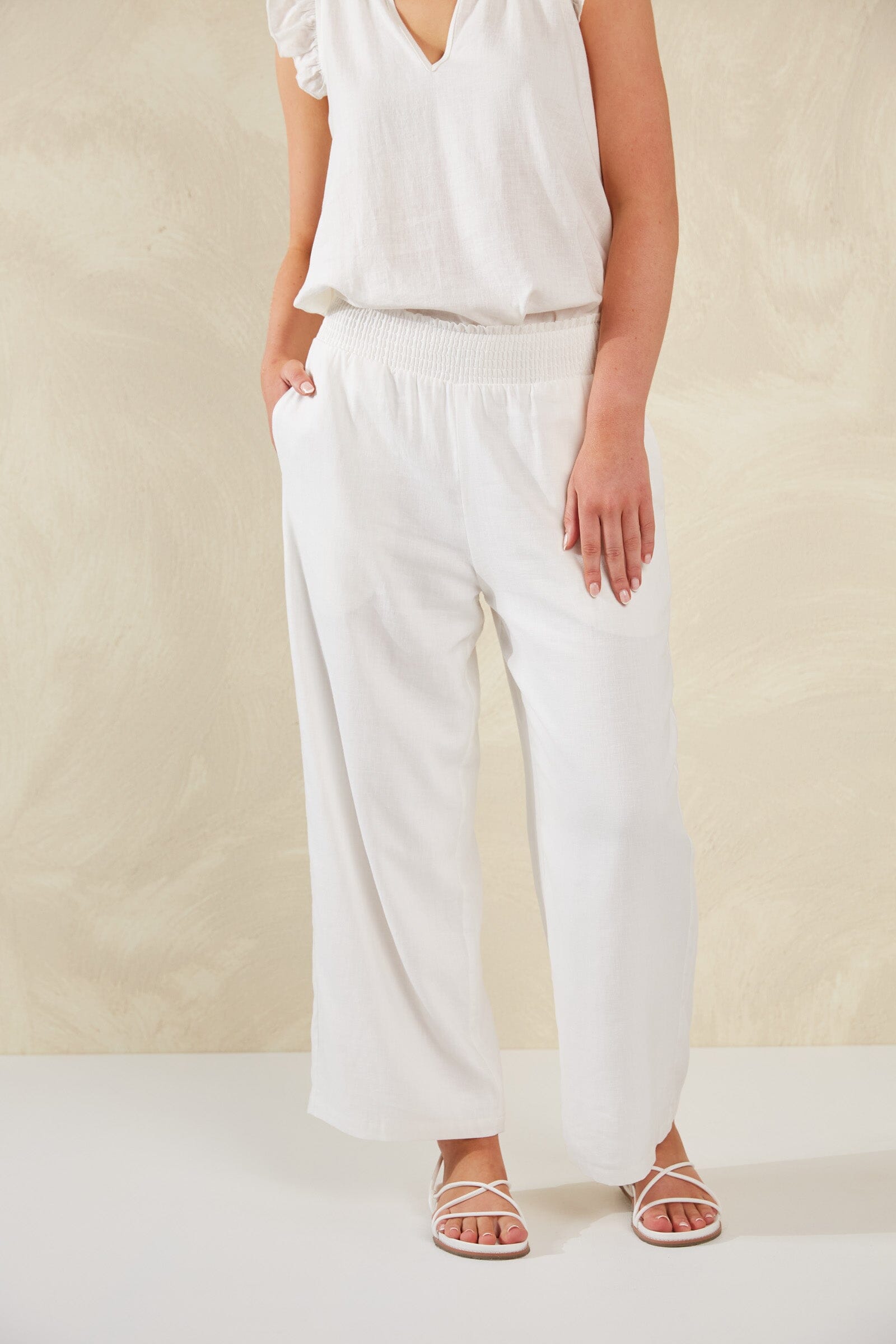 Haven - Sardinia Pant - Bianco Womens Haven