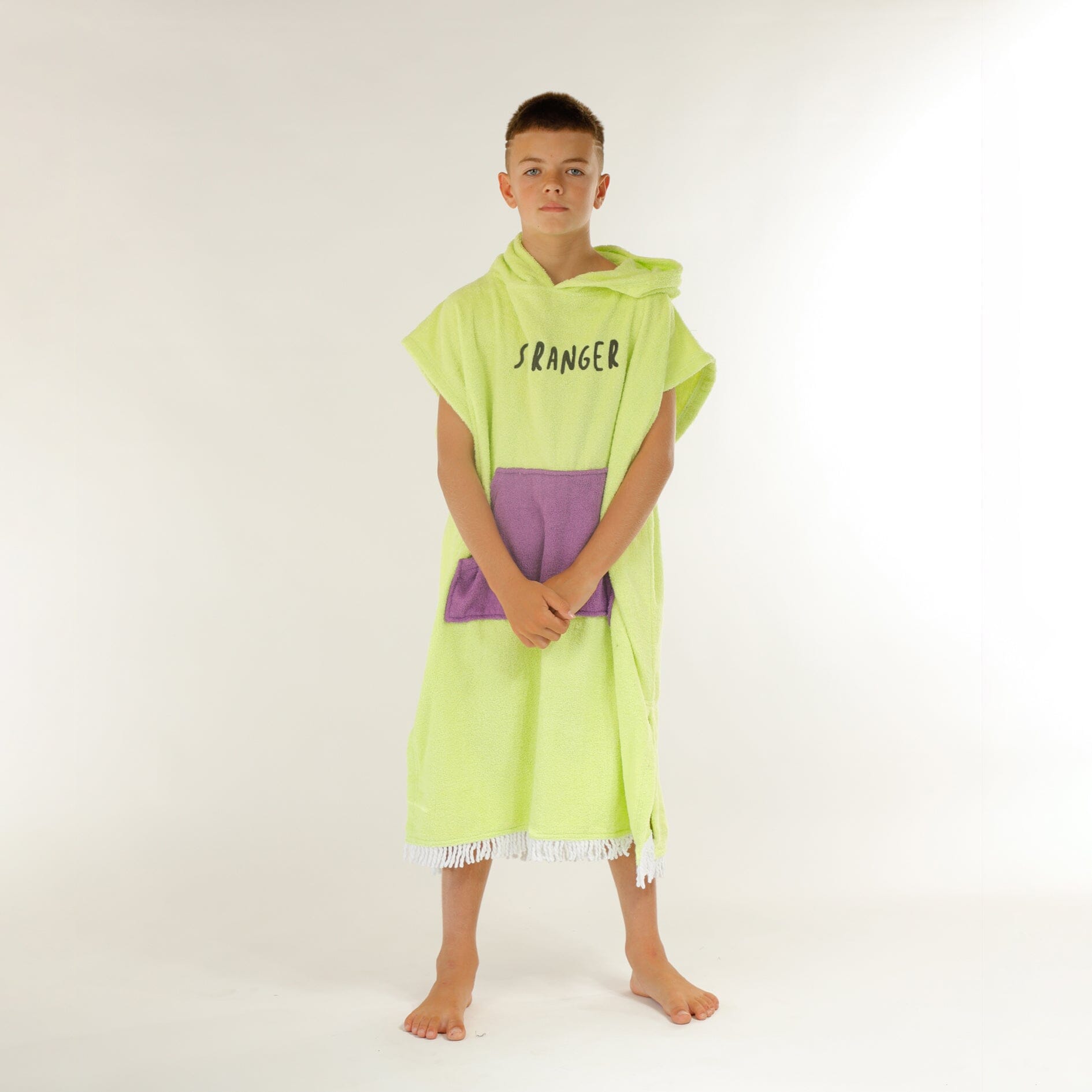 Hello Stranger - STRANGER PONCHO TOWEL - Lime Boys Hello Stranger