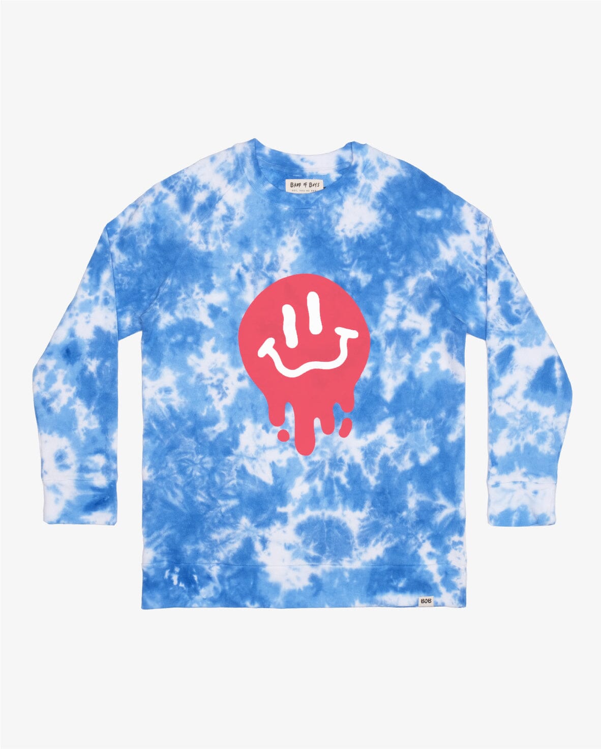 BAND OF BOYS | Drippin In Smiles Crew - Blue Tie Dye Boys Band of Boys