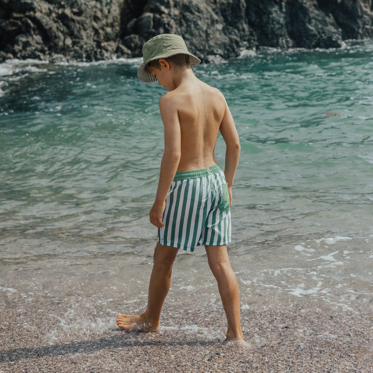 Crywolf - BOARD SHORT - Coastal Stripe Boys Crywolf