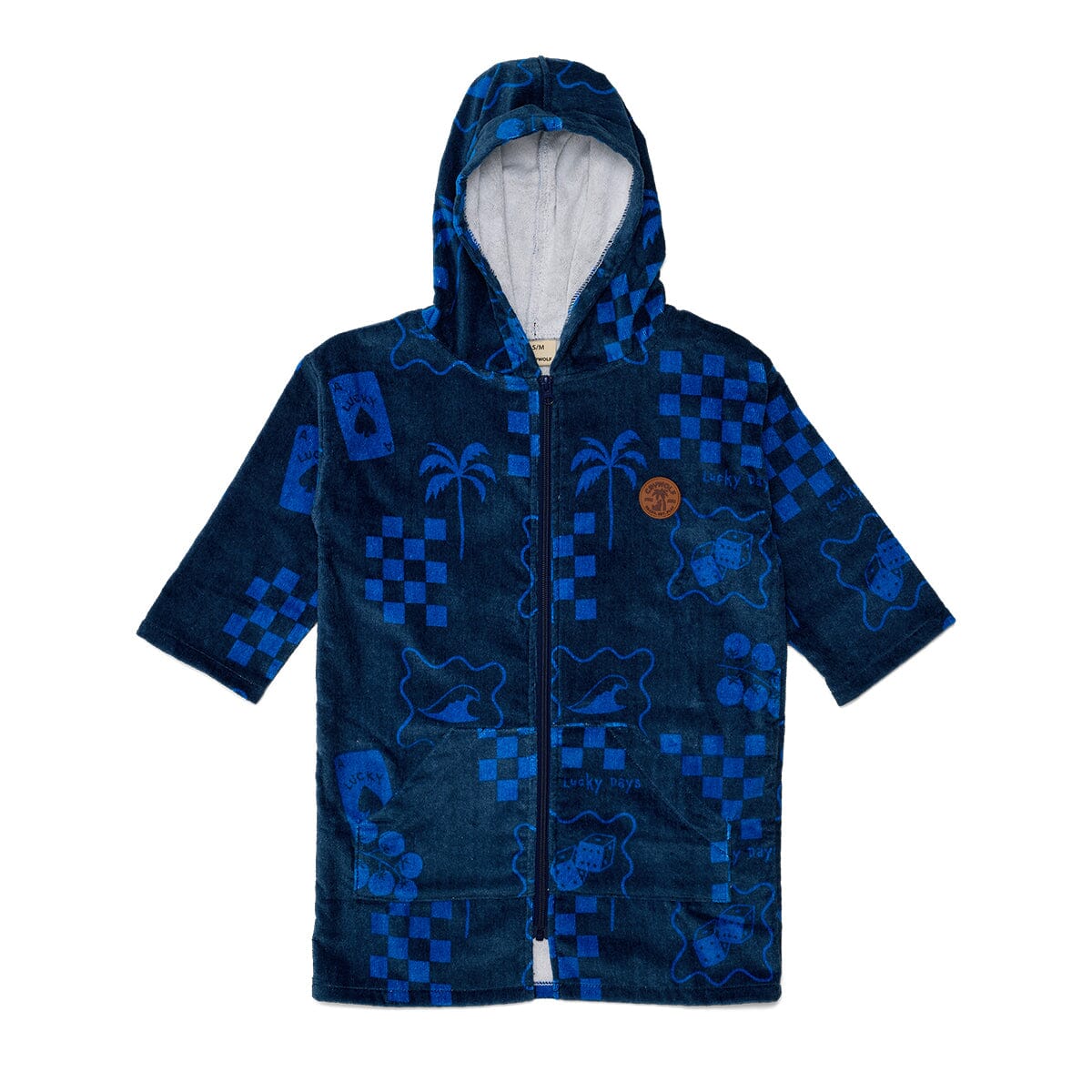 Crywolf - EVERYWHERE ZIP-UP TOWEL - Navy Boys Crywolf