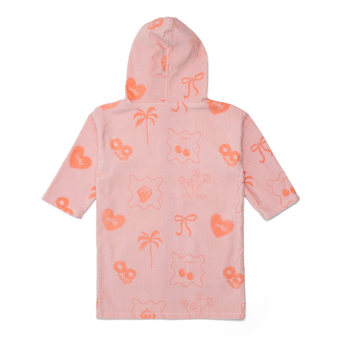 Crywolf - EVERYWHERE ZIP-UP TOWEL - Pink Girls Crywolf