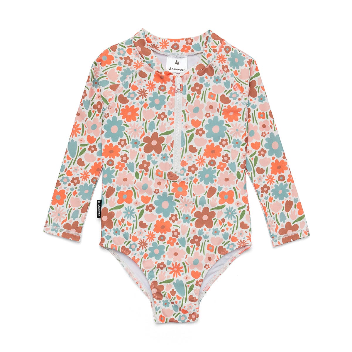 Crywolf - LONG SLEEVE SWIMSUIT - Flower Market Girls Crywolf