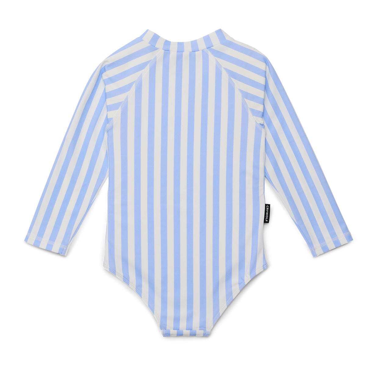 Crywolf - LONG SLEEVE SWIMSUIT - Sky Blue Stripe Girls Crywolf