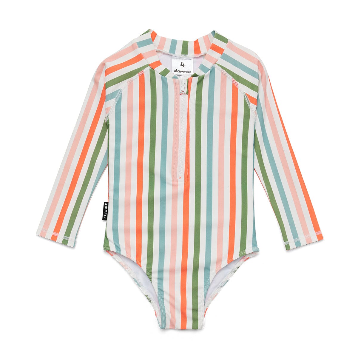 Crywolf - LONG SLEEVE SWIMSUIT - Summer Stripe Girls Crywolf