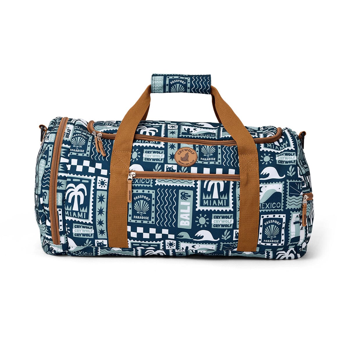 Crywolf | PACKABLE DUFFEL - Blue Postcards CUTENESS Crywolf