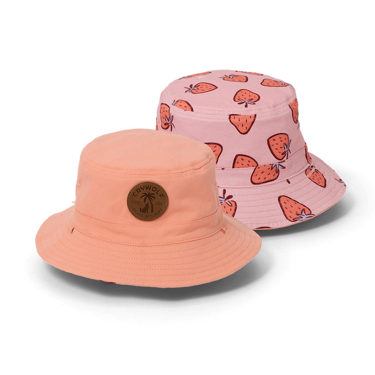 Crywolf - REVERSIBLE BUCKET HAT - Strawberry Splash Girls Crywolf