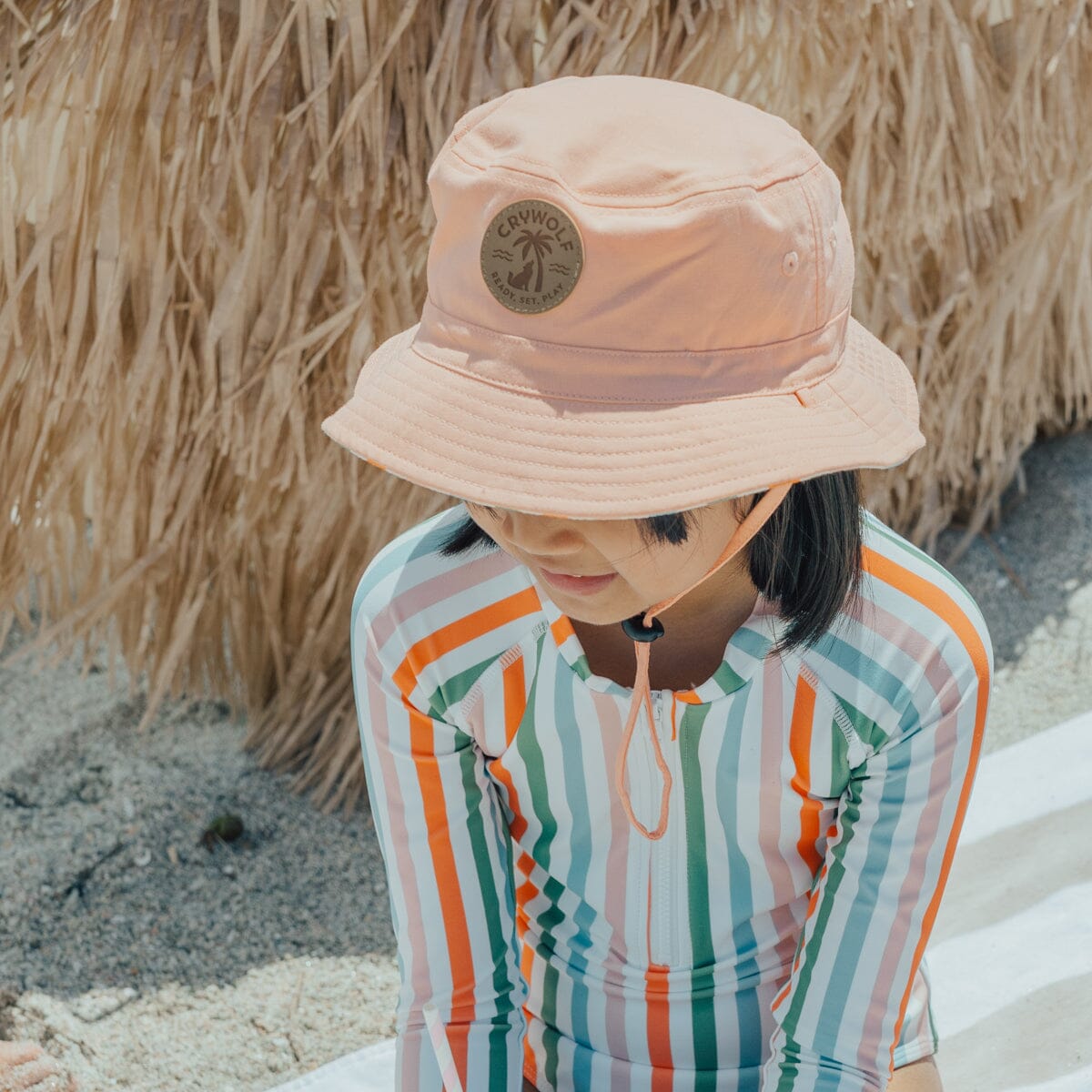 Crywolf - REVERSIBLE BUCKET HAT - Summer Stripe Girls Crywolf