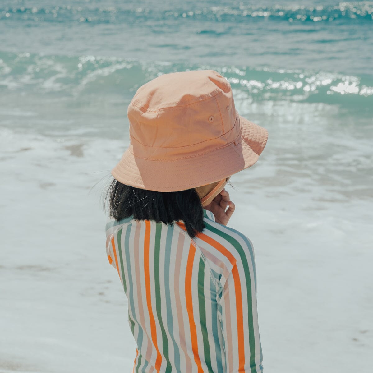 Crywolf - REVERSIBLE BUCKET HAT - Summer Stripe Girls Crywolf