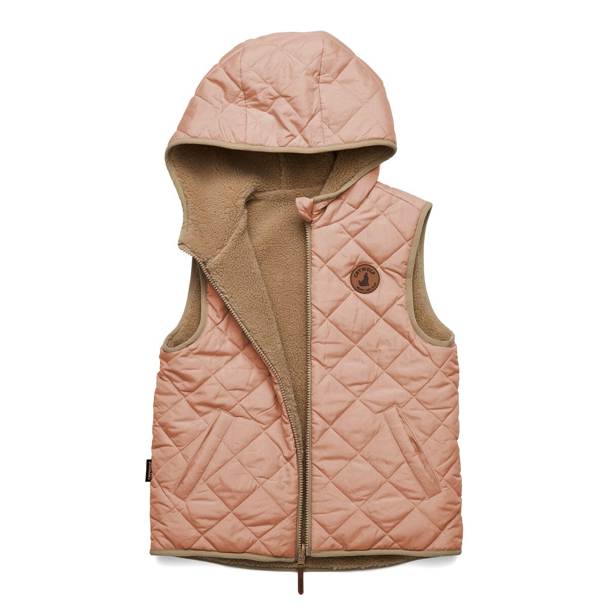 Crywolf | REVERSIBLE YETI VEST - Terracotta/Camel *** PRE ORDER / DUE EARLY-MID APRIL *** Girls Crywolf