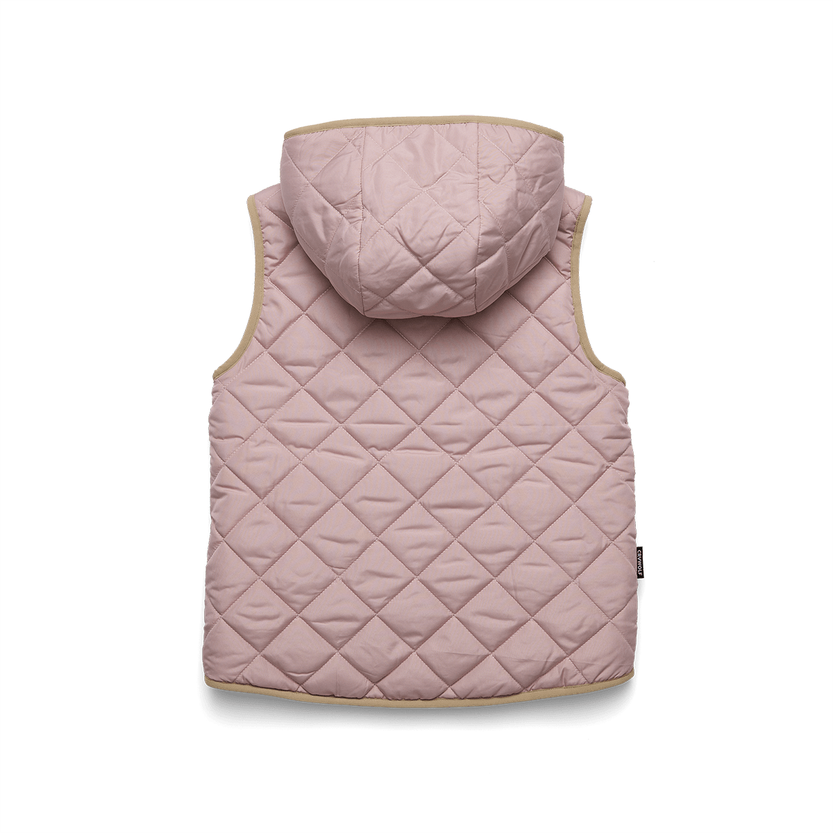 Crywolf - REVERSIBLE YETI VEST - Camel/Blush Girls Crywolf