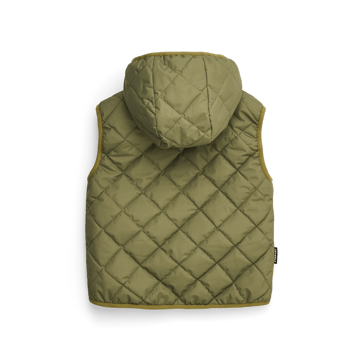 Crywolf - REVERSIBLE YETI VEST - Fern/Black Boys Crywolf