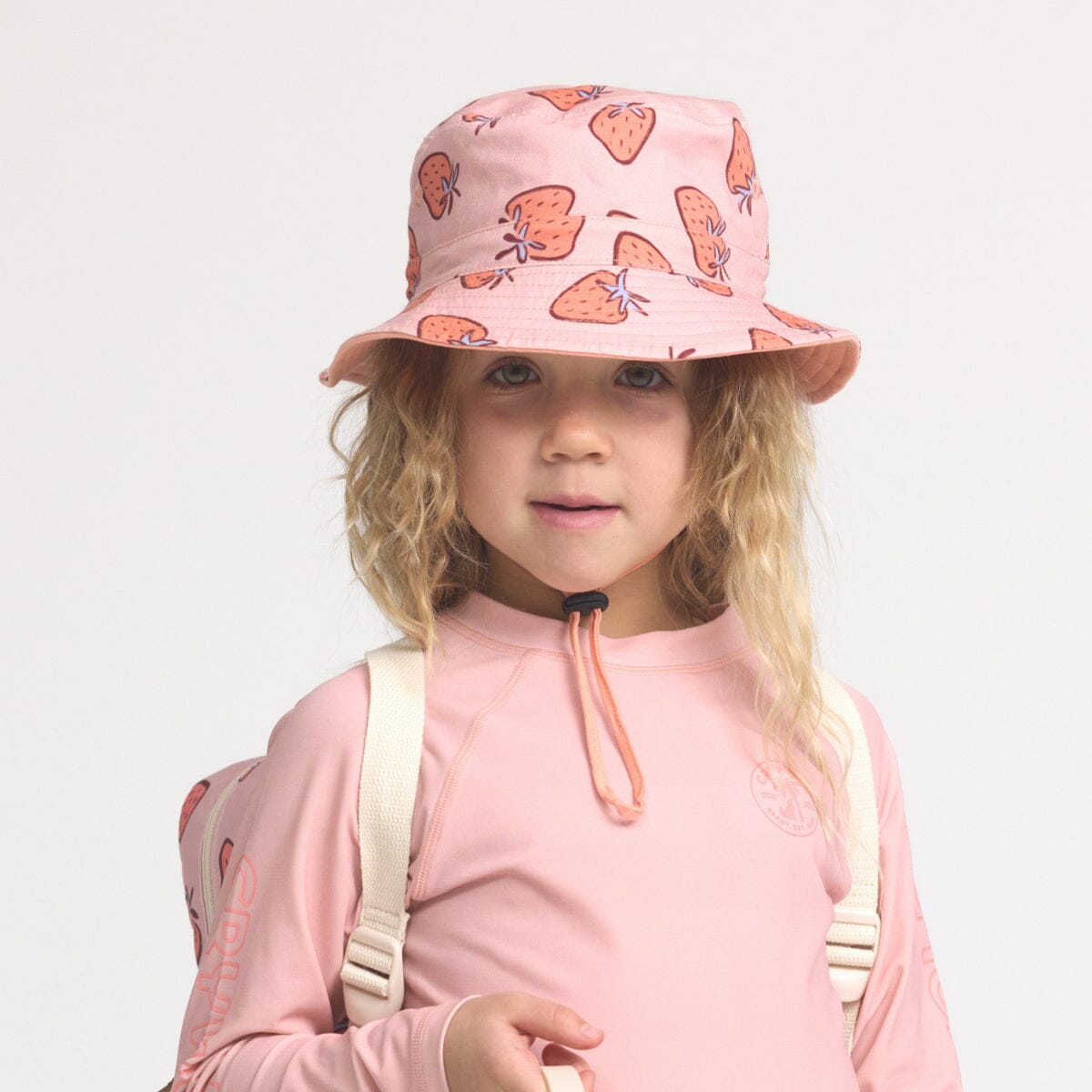 Crywolf - REVERSIBLE BUCKET HAT - Strawberry Splash Girls Crywolf